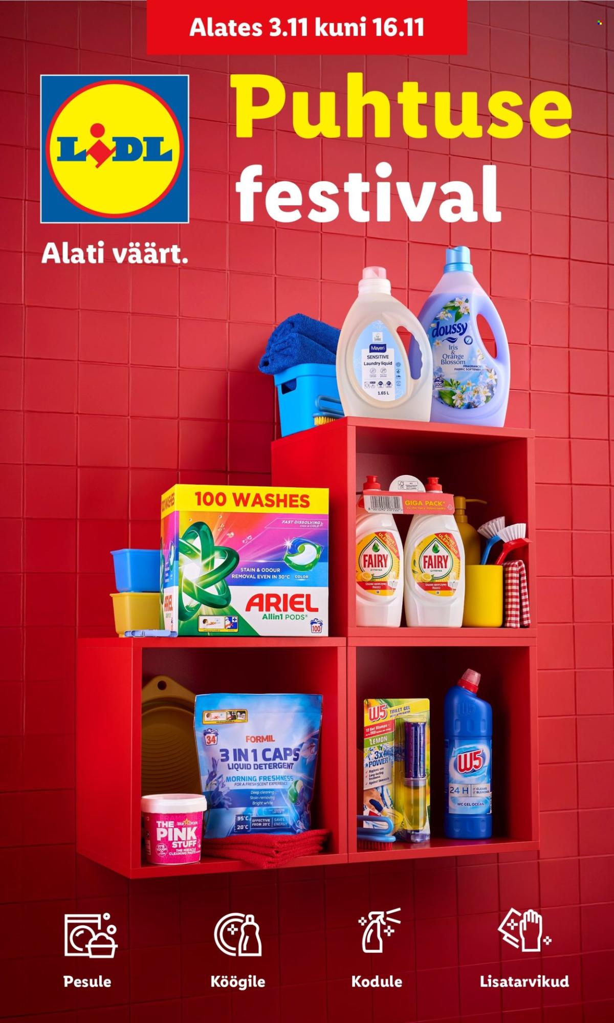 Lidl kliendileht - Puhtuse festival (3.11 - 16.11.2025)