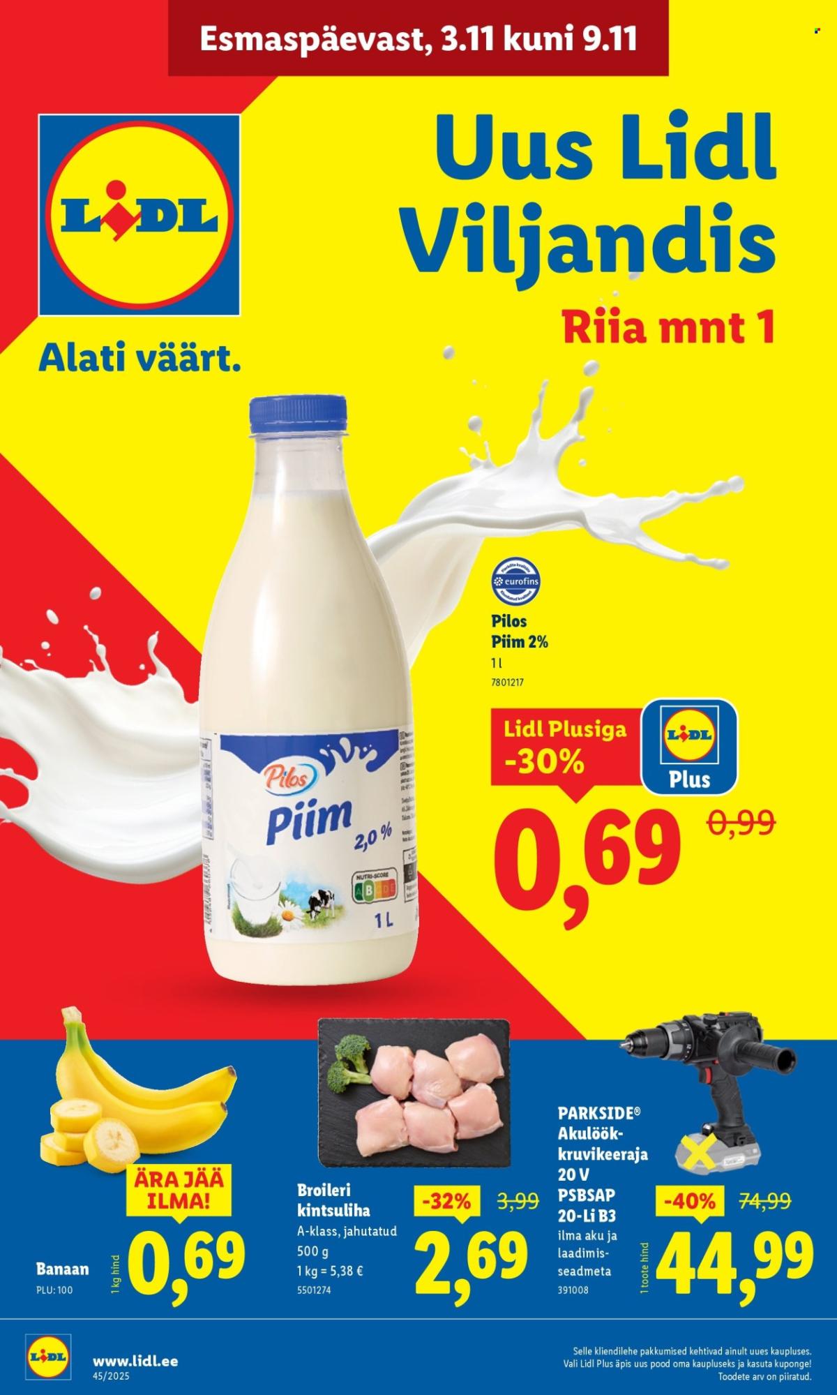 Lidl kliendileht - Viljandi, Riia mnt 1 (3.11 - 9.11.2025)