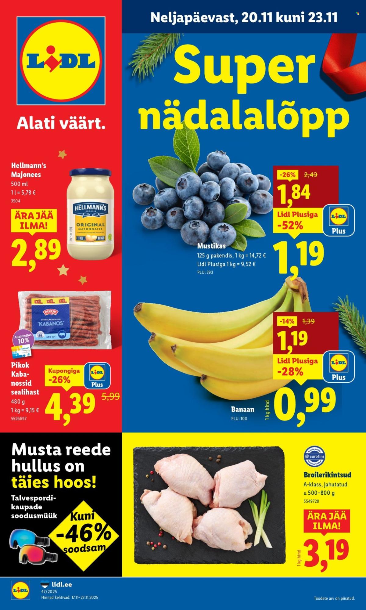Lidl kliendileht - Nädalalõpu pakkumised (20.11 - 23.11.2025)