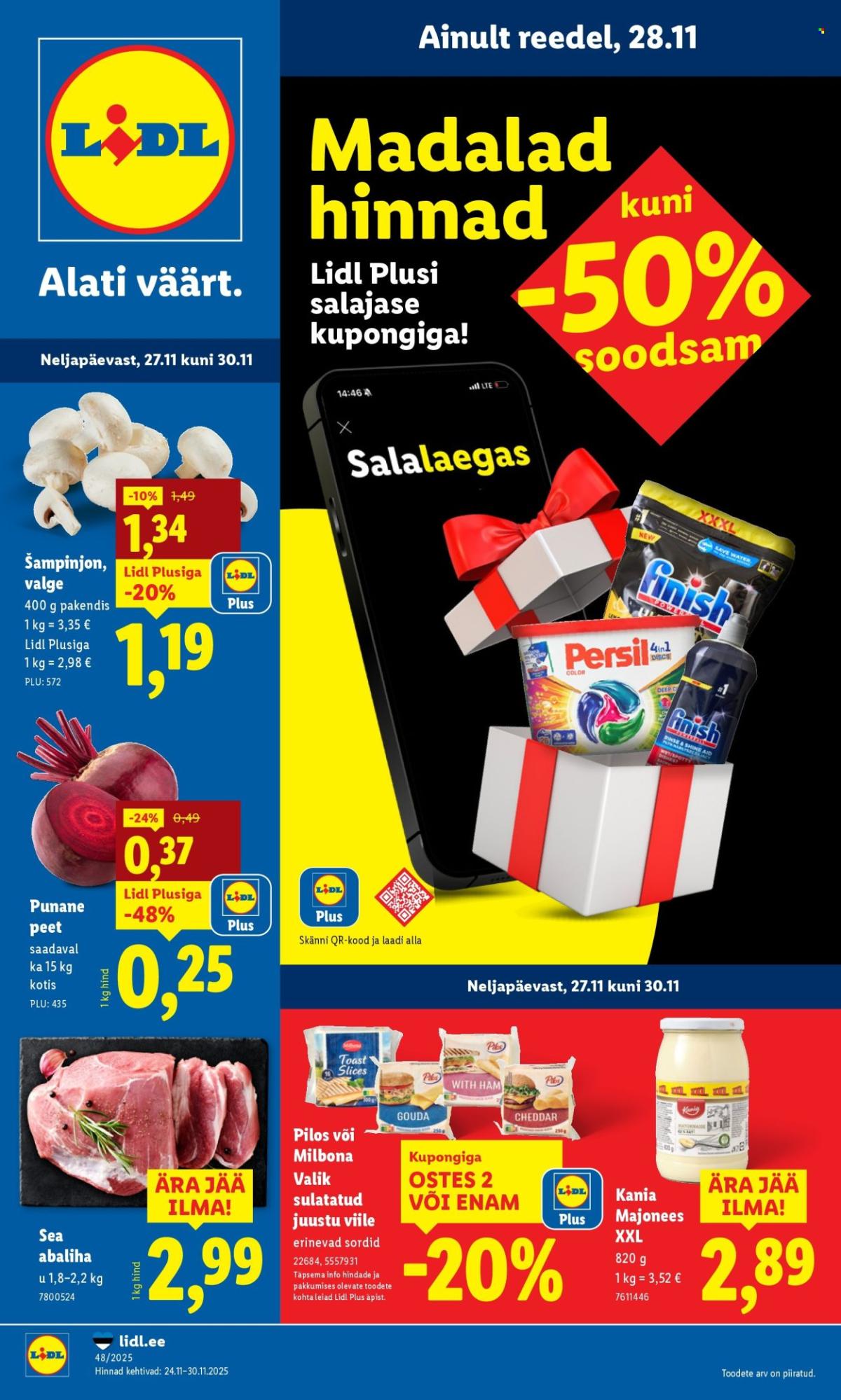 Lidl kliendileht - Nädalalõpu pakkumised (27.11 - 30.11.2025)