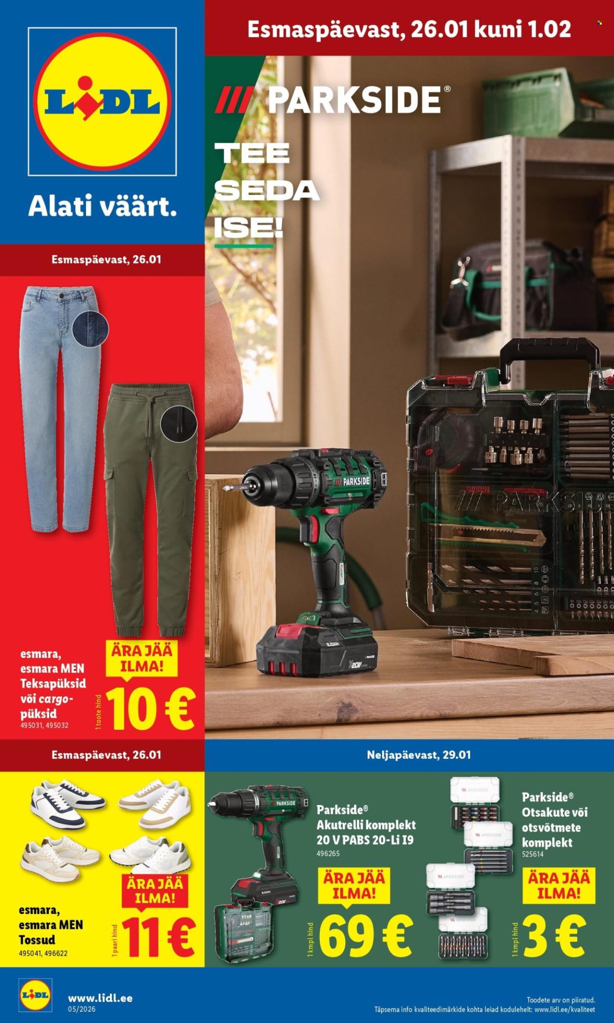 Lidl kliendileht - Tööstuskaupade pakkumised (26.01 - 1.02.2026)