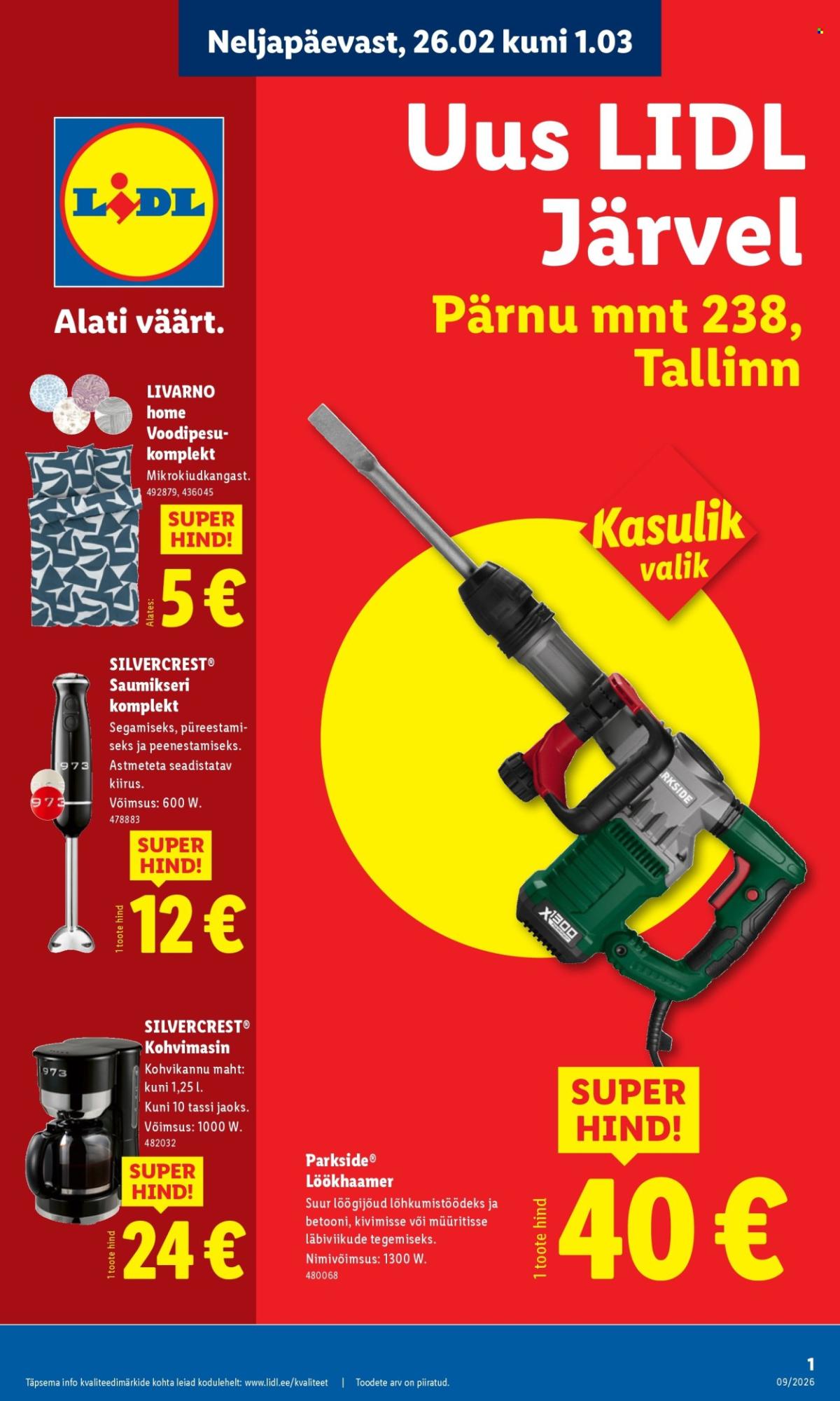 Lidl kliendileht - Lidl Järve (26.02 - 1.03.2026)