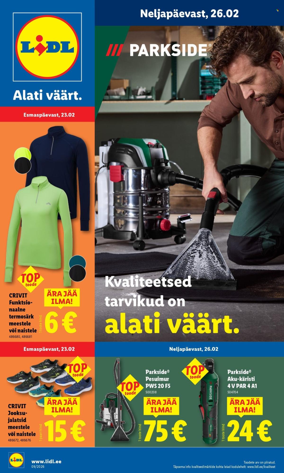 Lidl kliendileht - Tööstuskaupade pakkumised (23.02 - 1.03.2026)