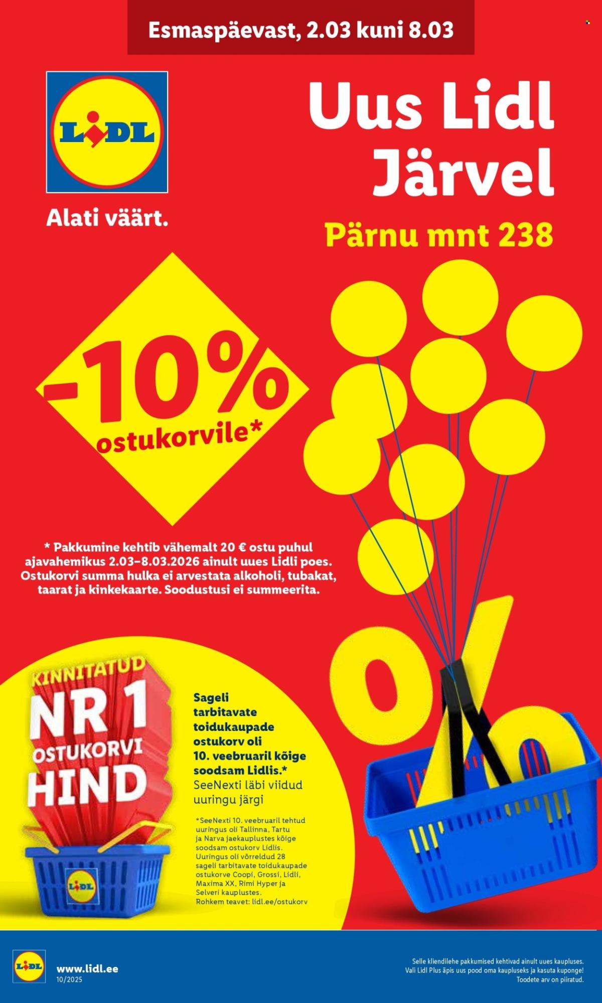 Lidl kliendileht - Järve (2.03 - 8.03.2026)