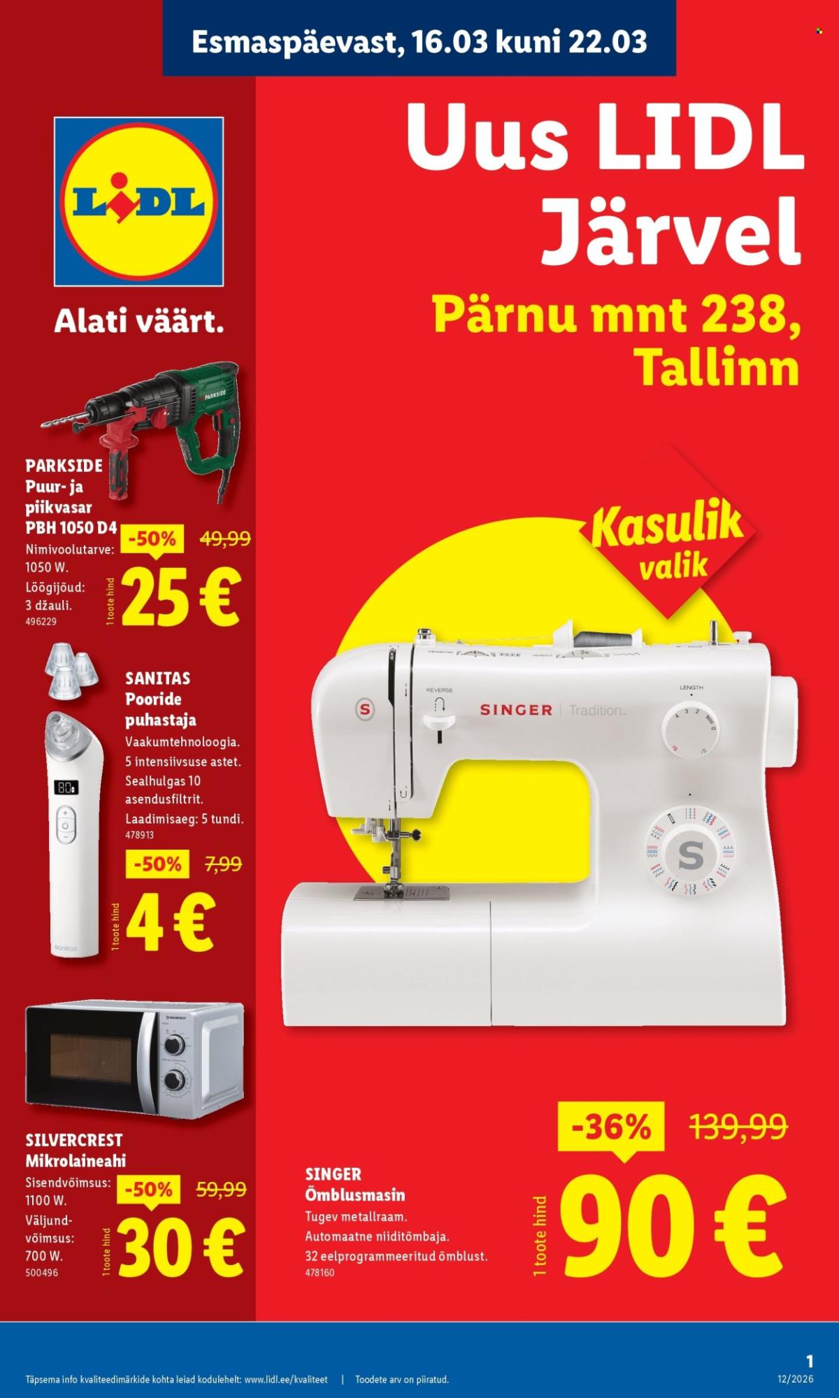 Lidl kliendileht - Lidl Järve (16.03 - 22.03.2026)