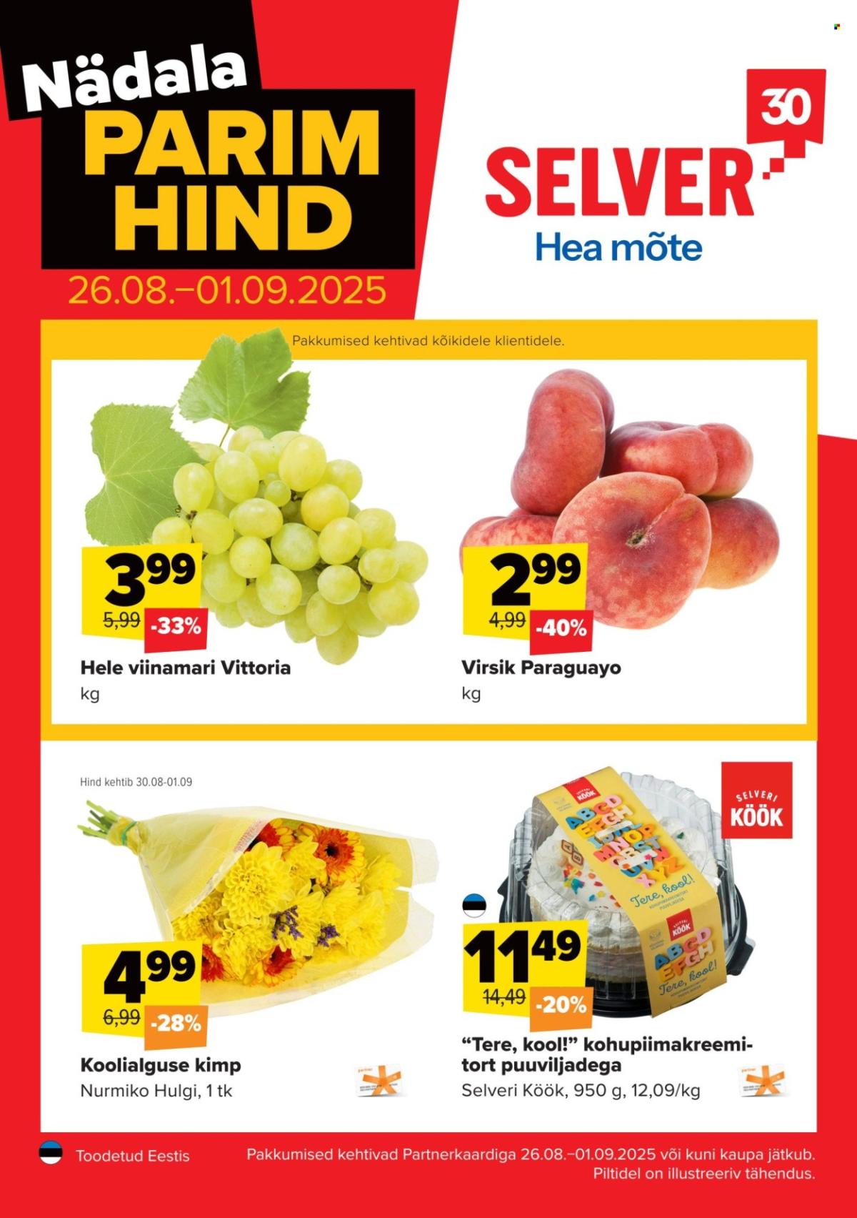 Selver kliendileht - Nädala parim hind (26.08 - 1.09.2025)