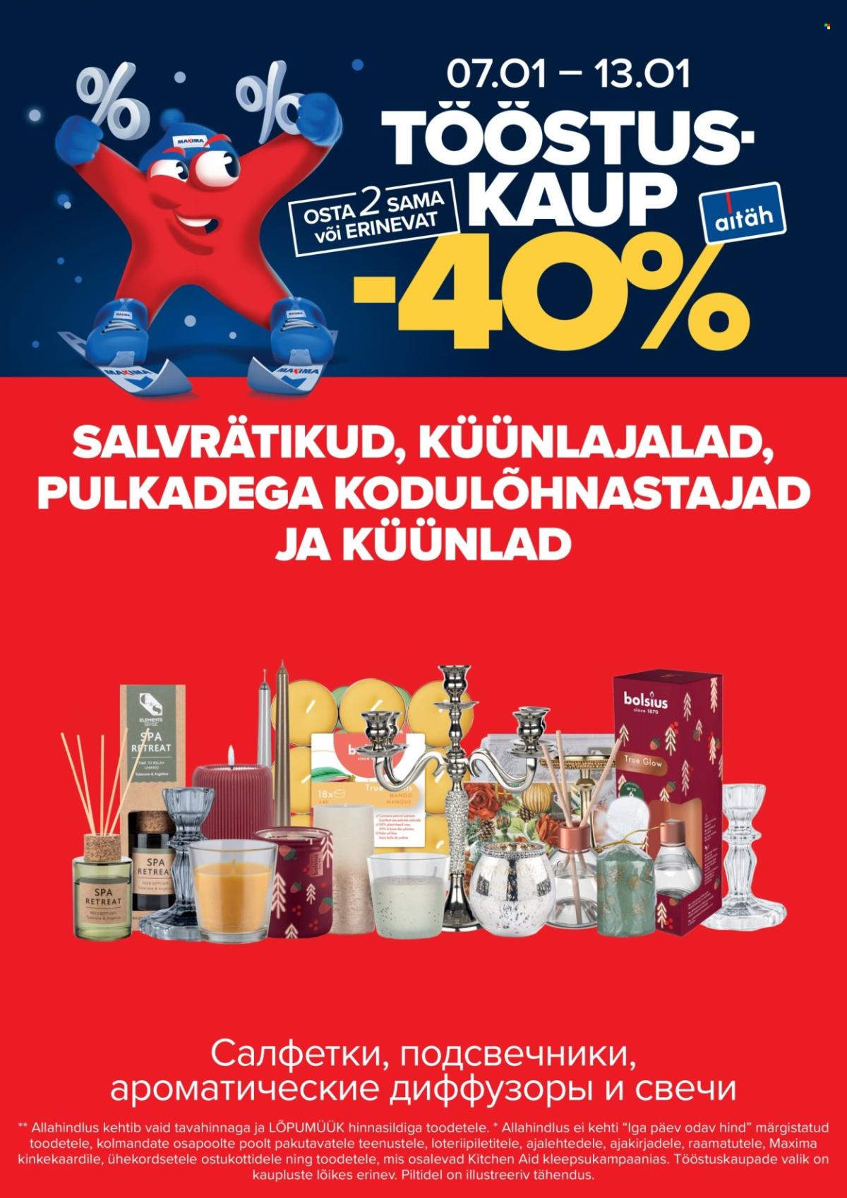 Maxima kliendileht - Tööstuskaubad -40% (7.01 - 13.01.2025)