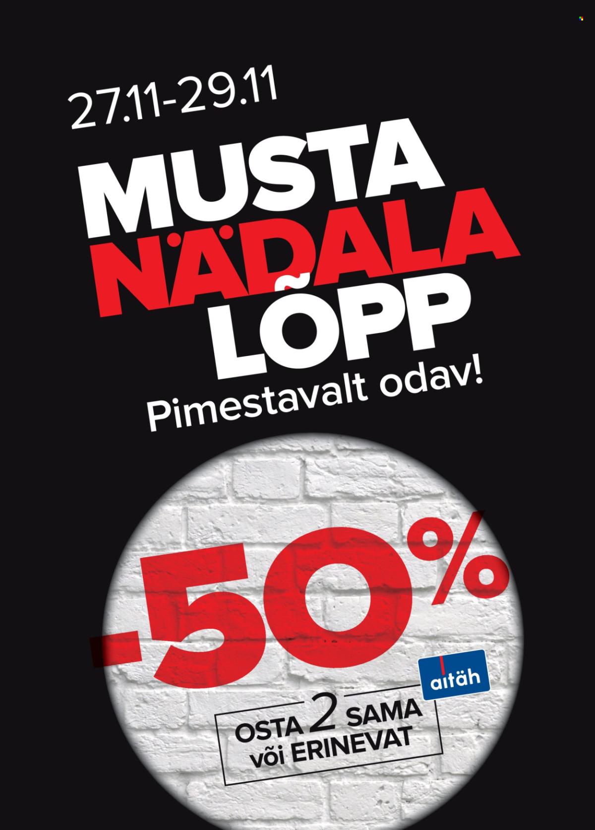 Maxima kliendileht - Must nädalalõpp Maximas! (27.11 - 29.11.2025)