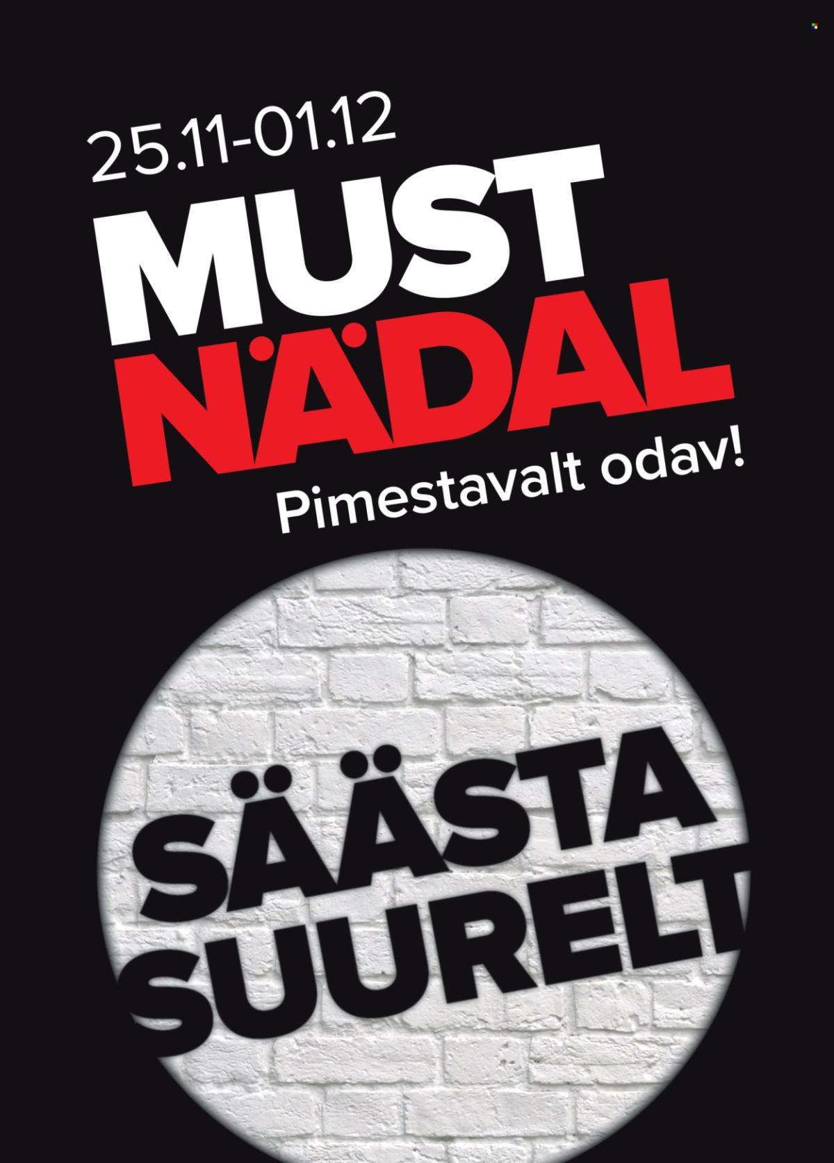 Maxima kliendileht - Must nädal Maximas! (25.11 - 1.12.2025)