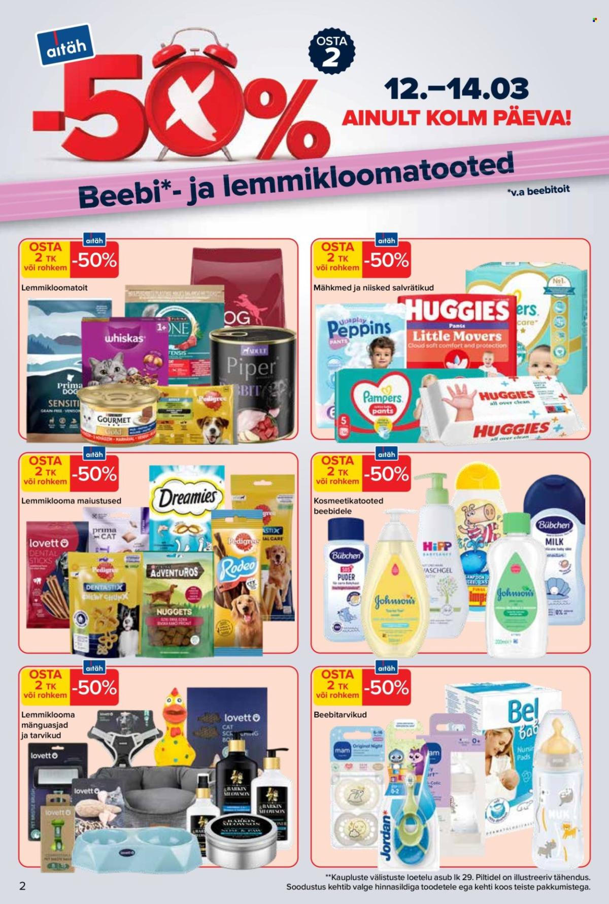 Maxima kliendileht - -50% Beebi- ja lemmikloomatooted (12.03 - 14.03.2026)