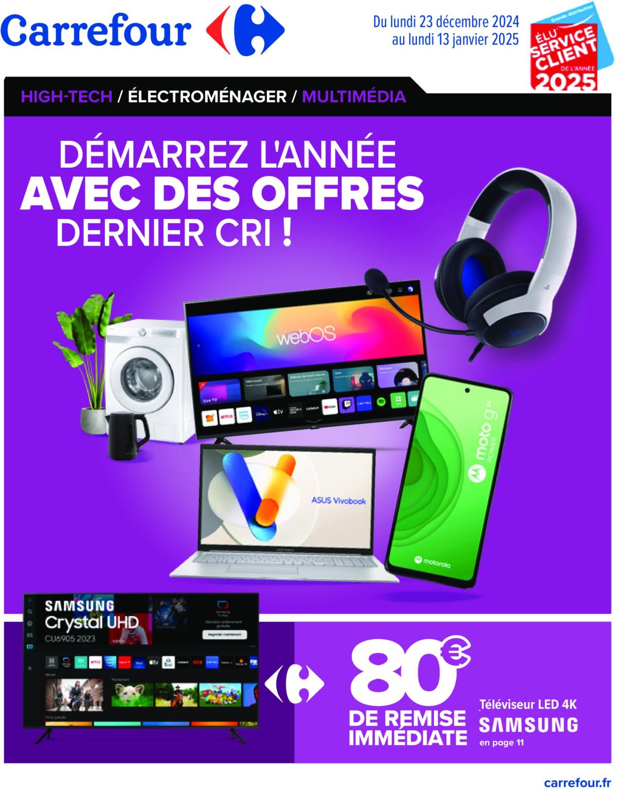 Catalogue Carrefour - Électroménager valable dès 23/12 - 13/01