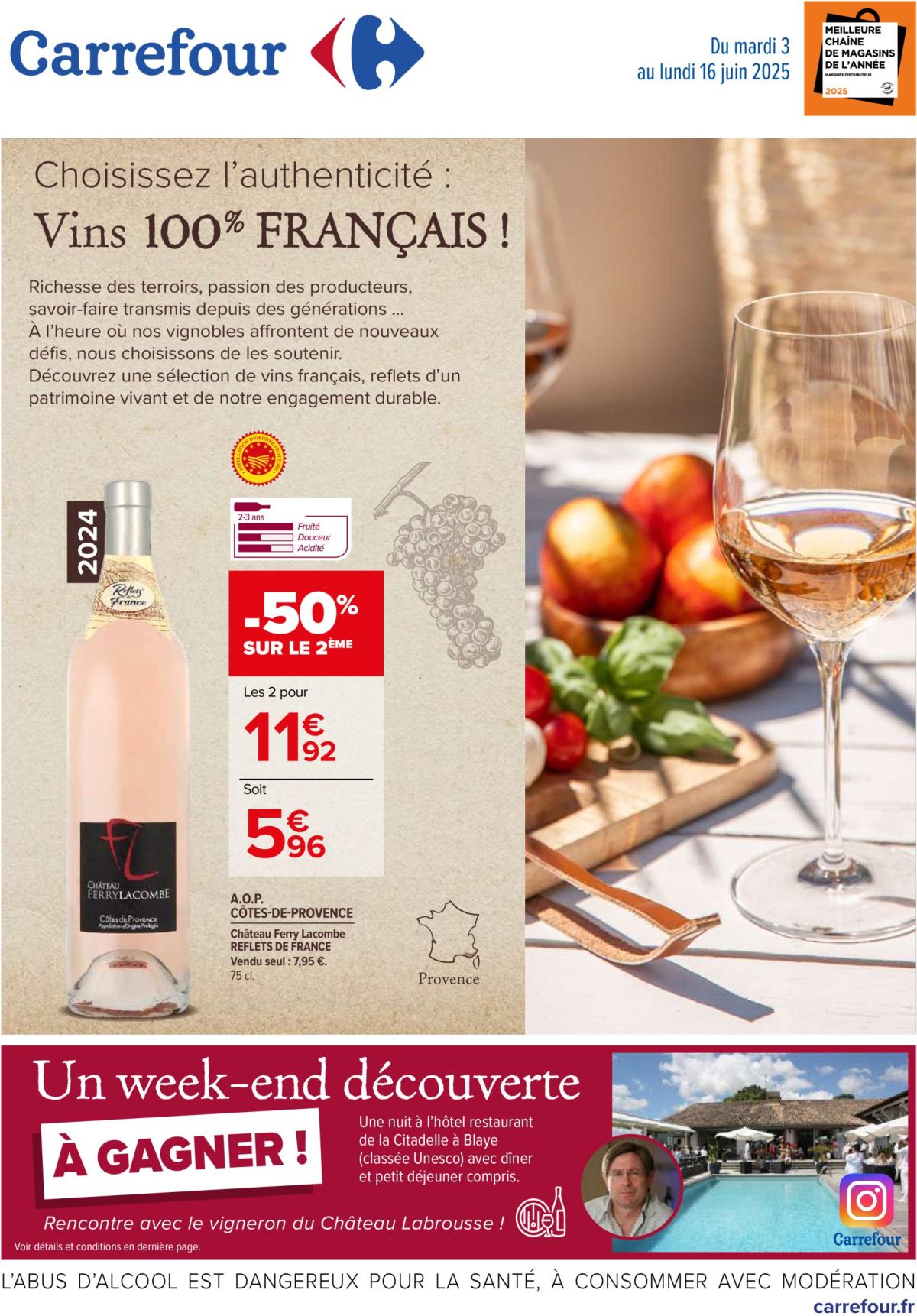 Catalogue Carrefour - Vins valable du 03/06 au 16/06