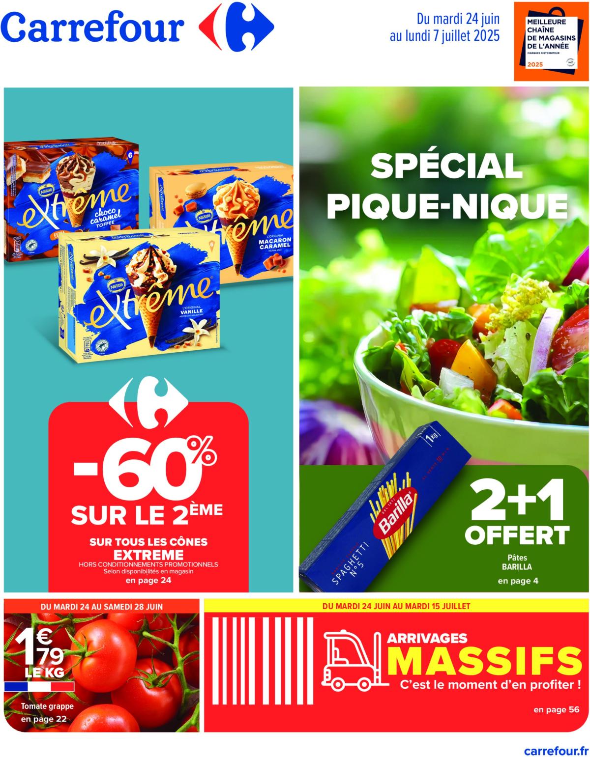 Catalogue Carrefour valable du 24/06 au 07/07