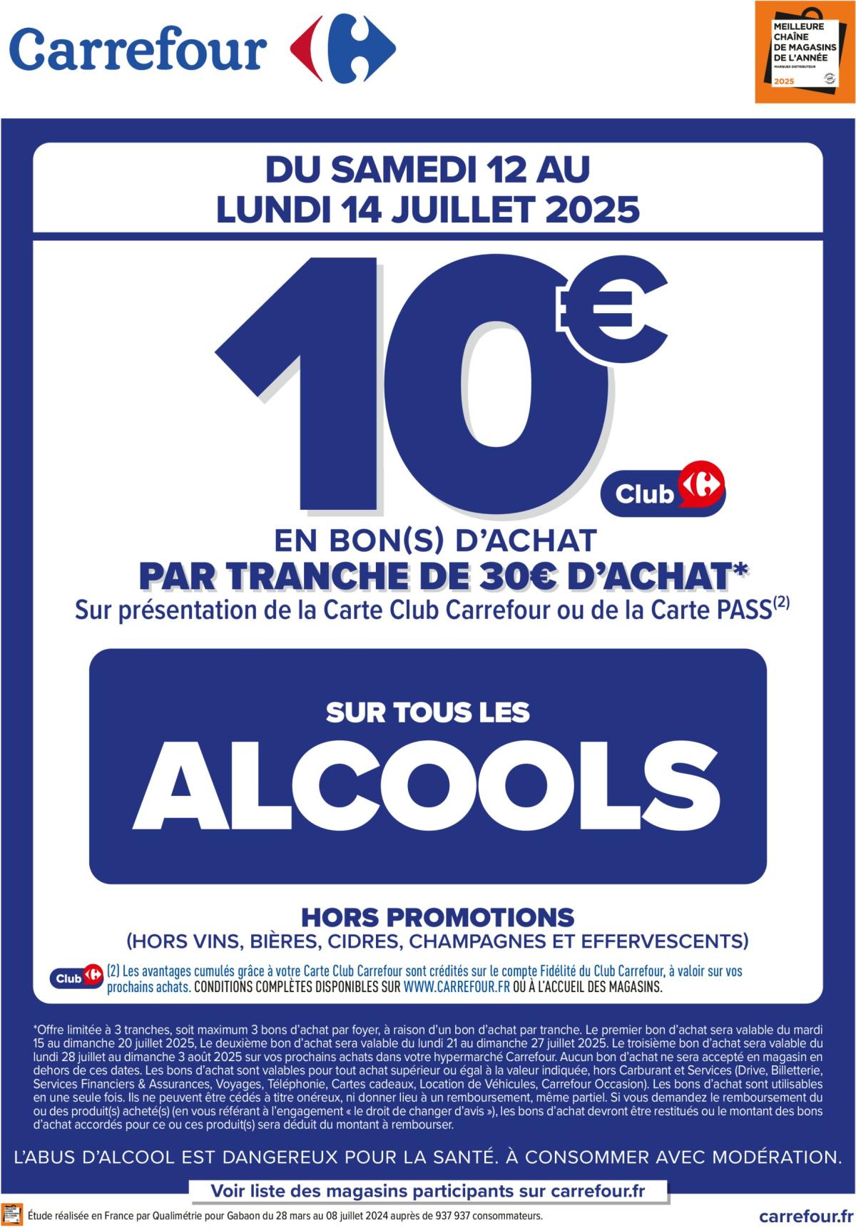 Catalogue Carrefour - Alcools valable du 12/07 au 14/07