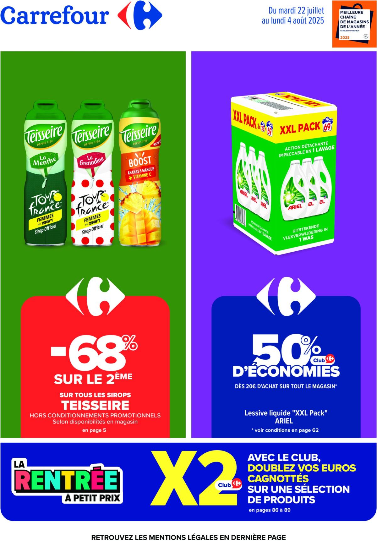 Catalogue Carrefour valable du 22/07 au 04/08