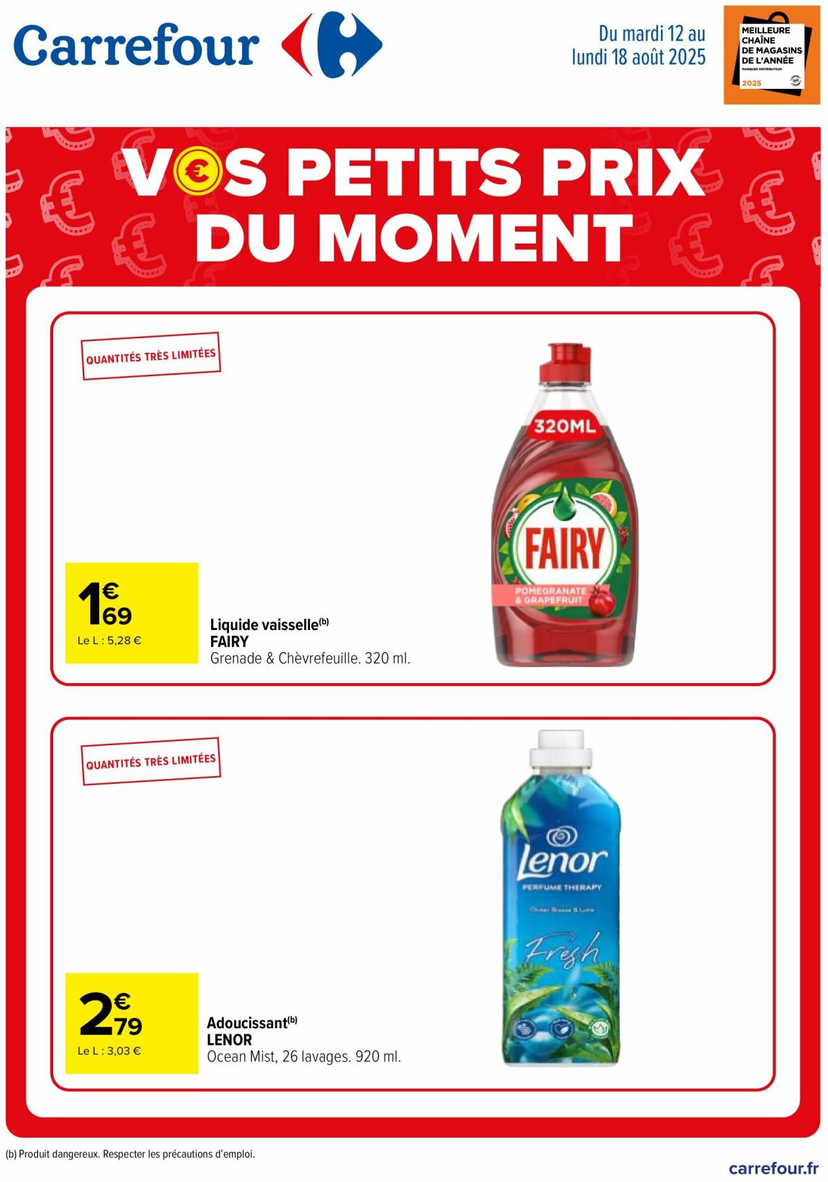 Catalogue Carrefour - Vos petits prix du moment valable du 12/08 au 18/08