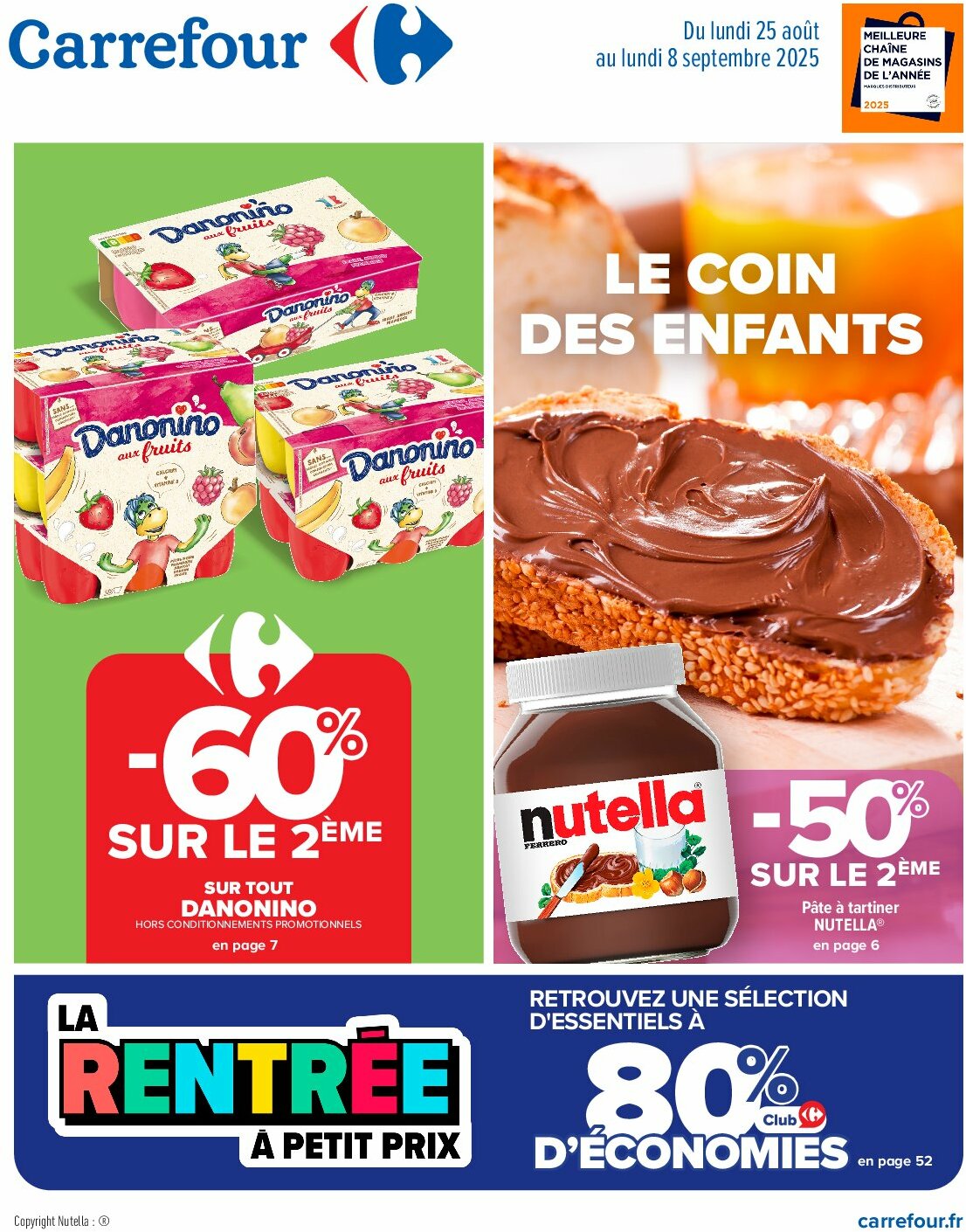 Catalogue Carrefour valable du 25/08 au 08/09