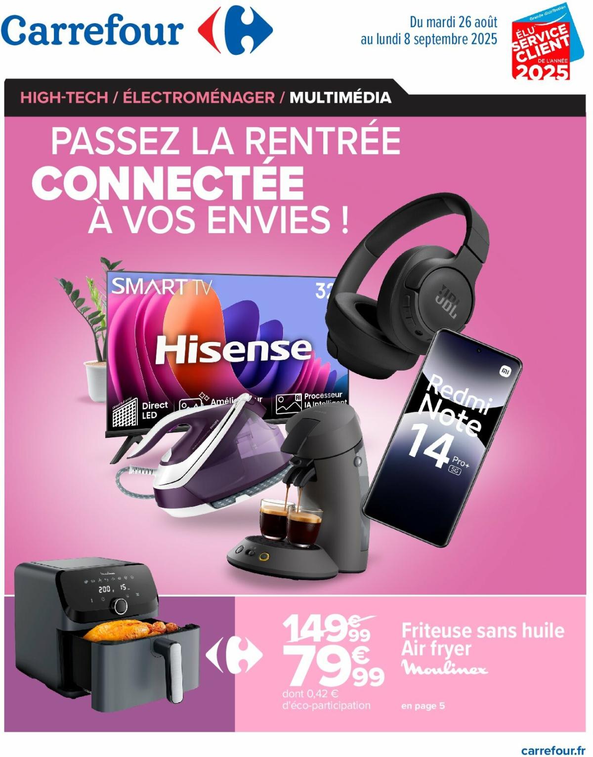 Catalogue Carrefour - Électroménager valable du 26/08 au 08/09