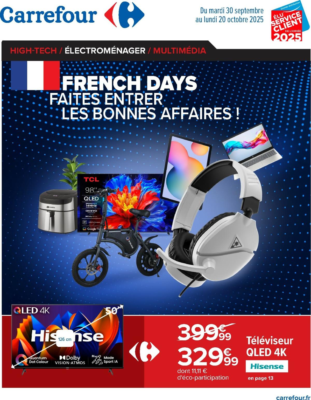 Catalogue Carrefour - French days faites entrer les bonnes affaires valable du 30/09 au 20/10