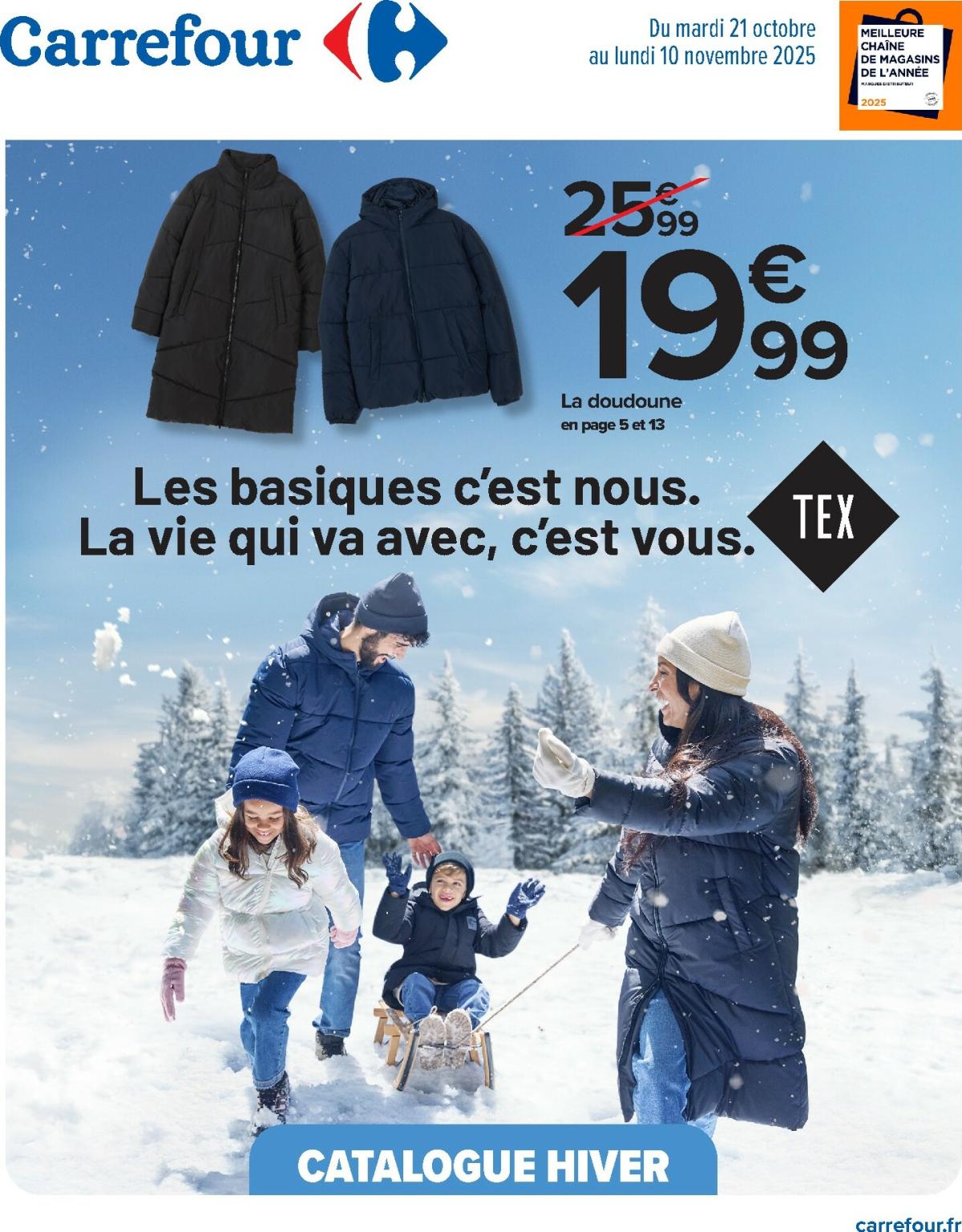 Catalogue Carrefour - Les Basiques valable du 21/10 au 10/11