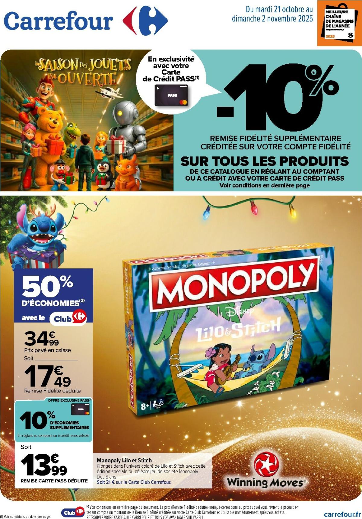 Catalogue Carrefour - Jeux valable du 21/10 au 02/11