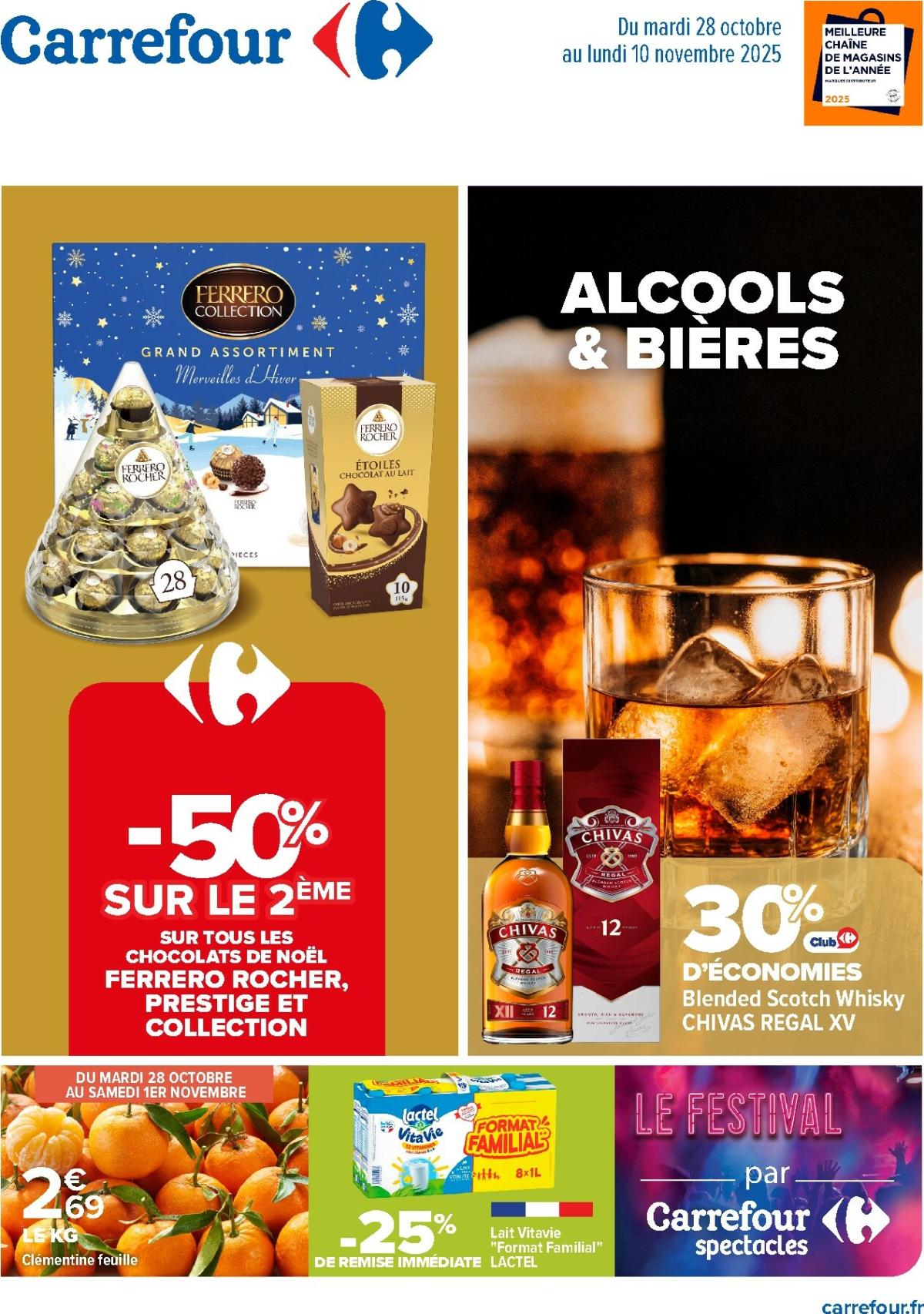 Catalogue Carrefour - Alcools, Biéres valable du 28/10 au 10/11
