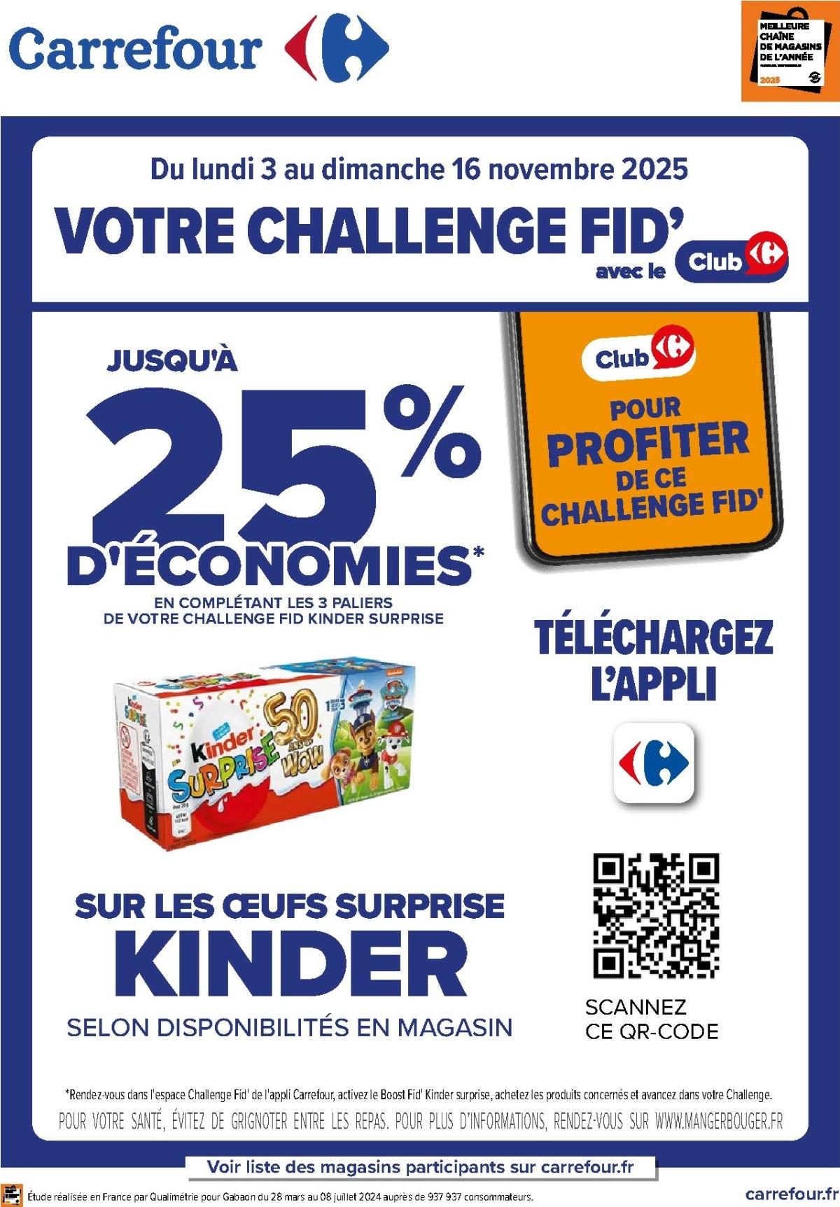 Catalogue Carrefour - Votre challenge FID avec le club valable du 03/11 au 16/11