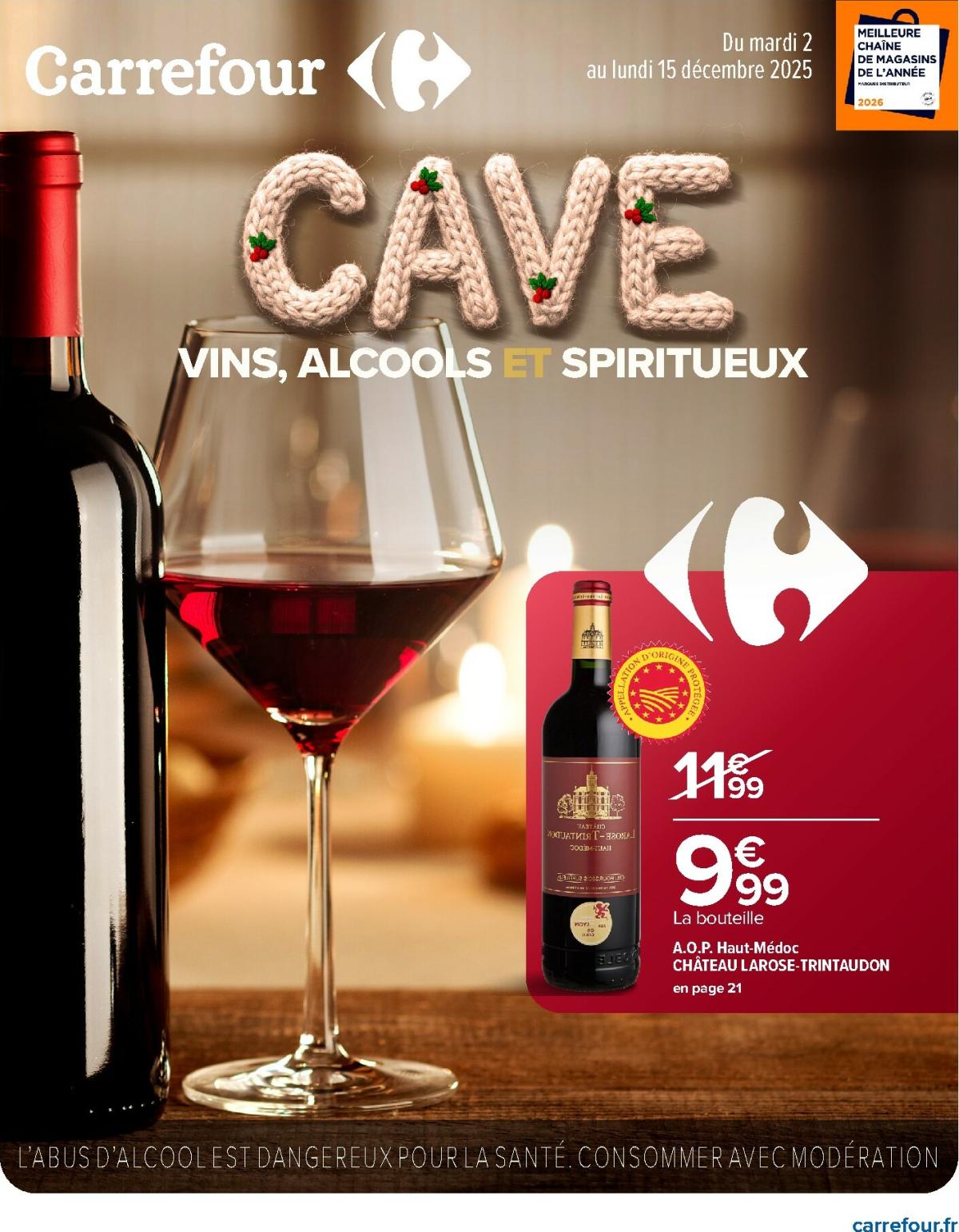 Catalogue Carrefour - Cave valable du 02/12 au 15/12
