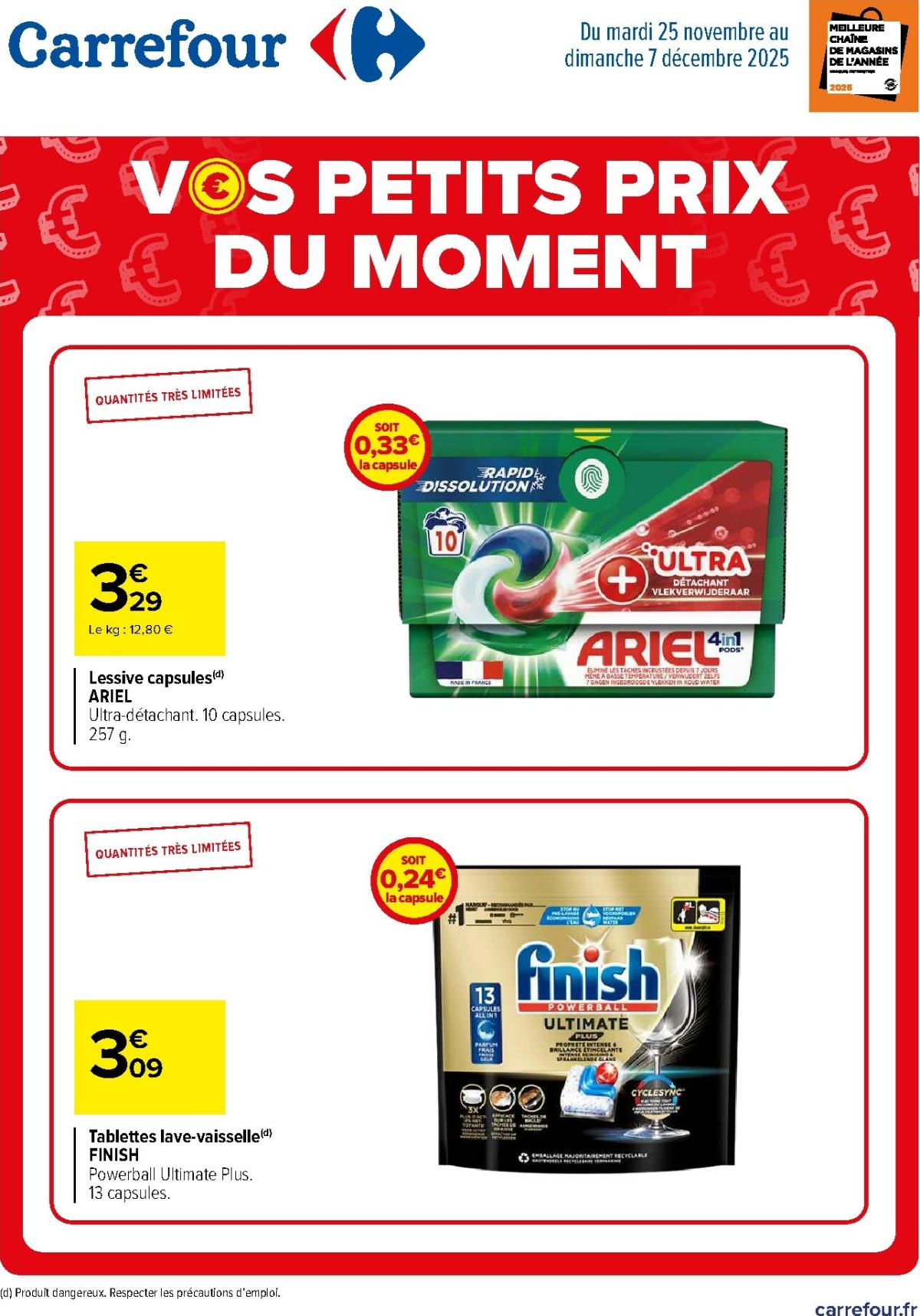 Catalogue Carrefour - Vos Petits Prix Du Moment valable du 25/11 au 07/12