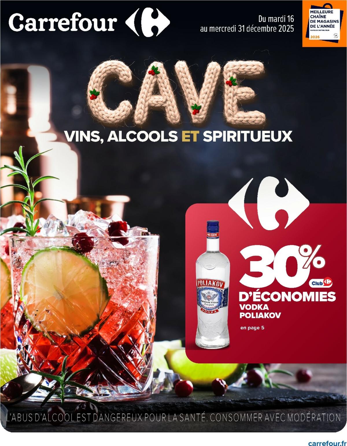 Catalogue Carrefour - Alcools valable du 16/12 au 31/12