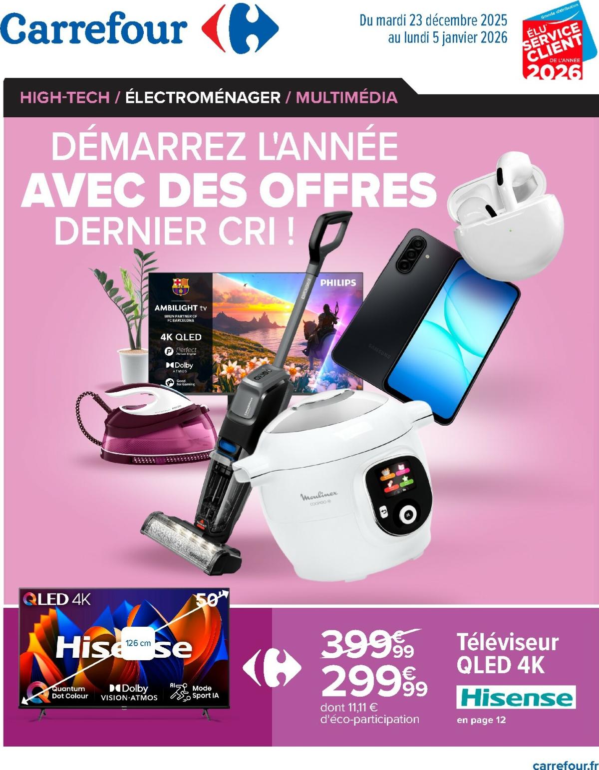 Catalogue Carrefour - Électroménager valable du 23/12 au 05/01