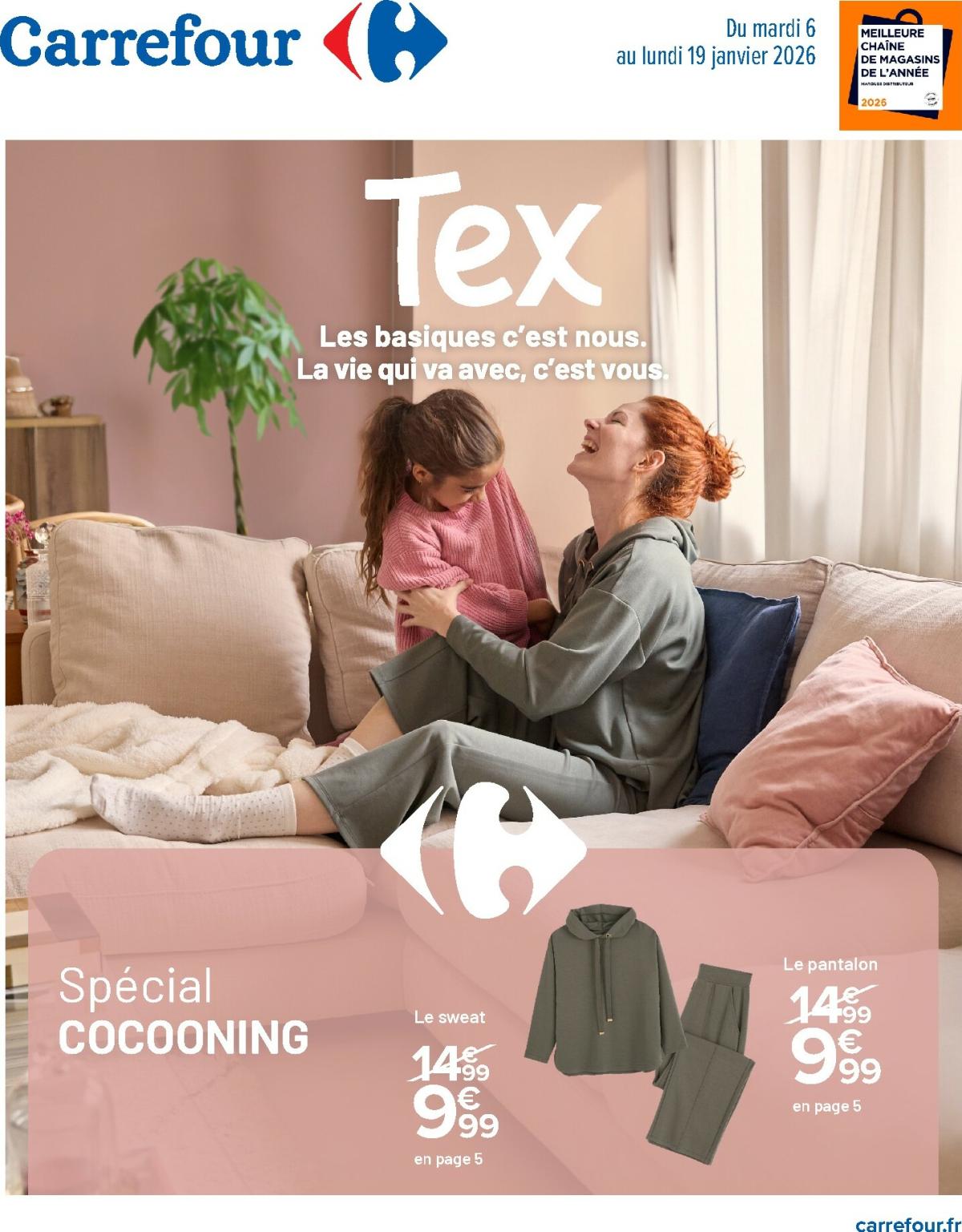 Catalogue Carrefour - Spécial Cocooning valable du 06/01 au 19/01