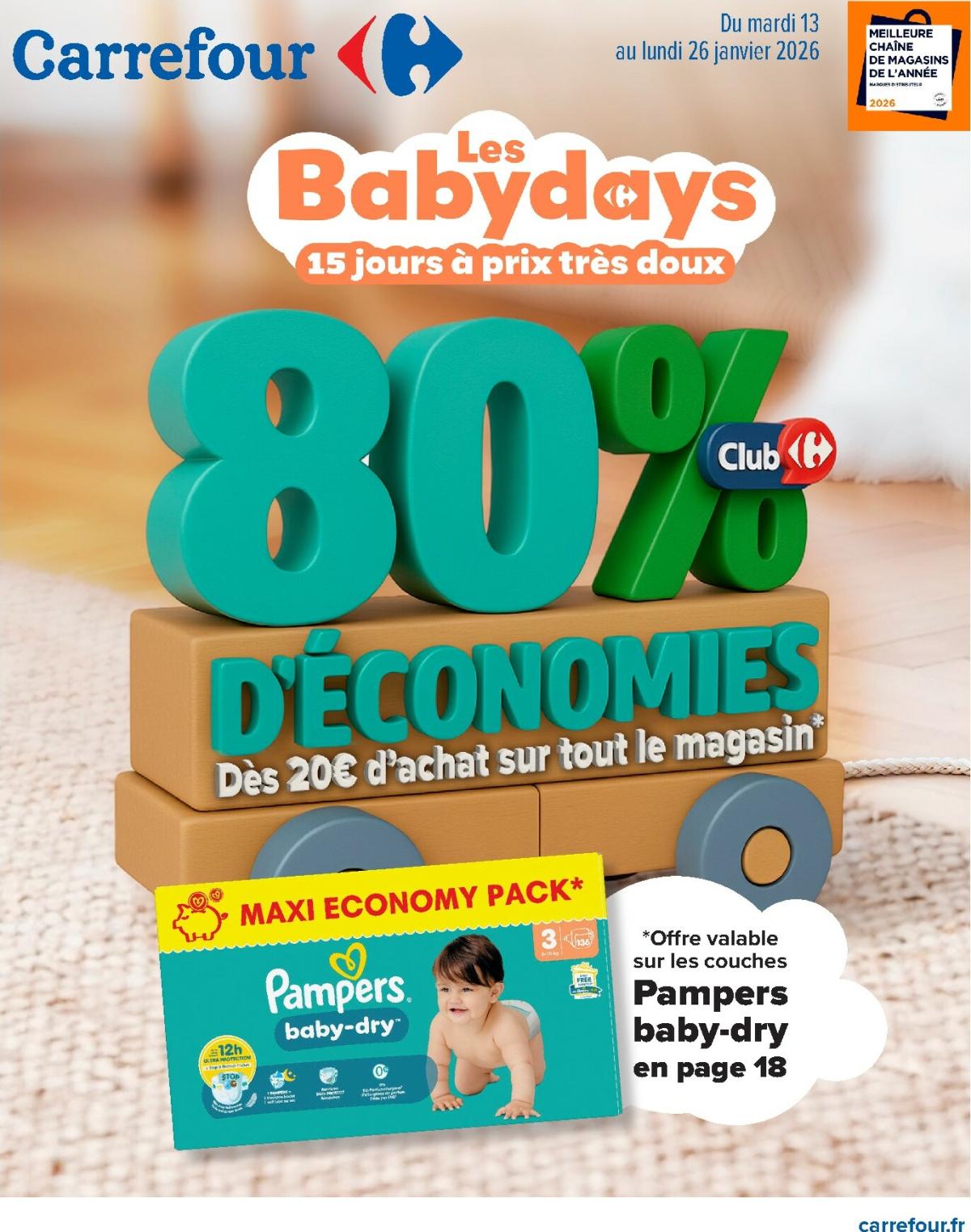 Catalogue Carrefour - Babydays valable du 13/01 au 26/01