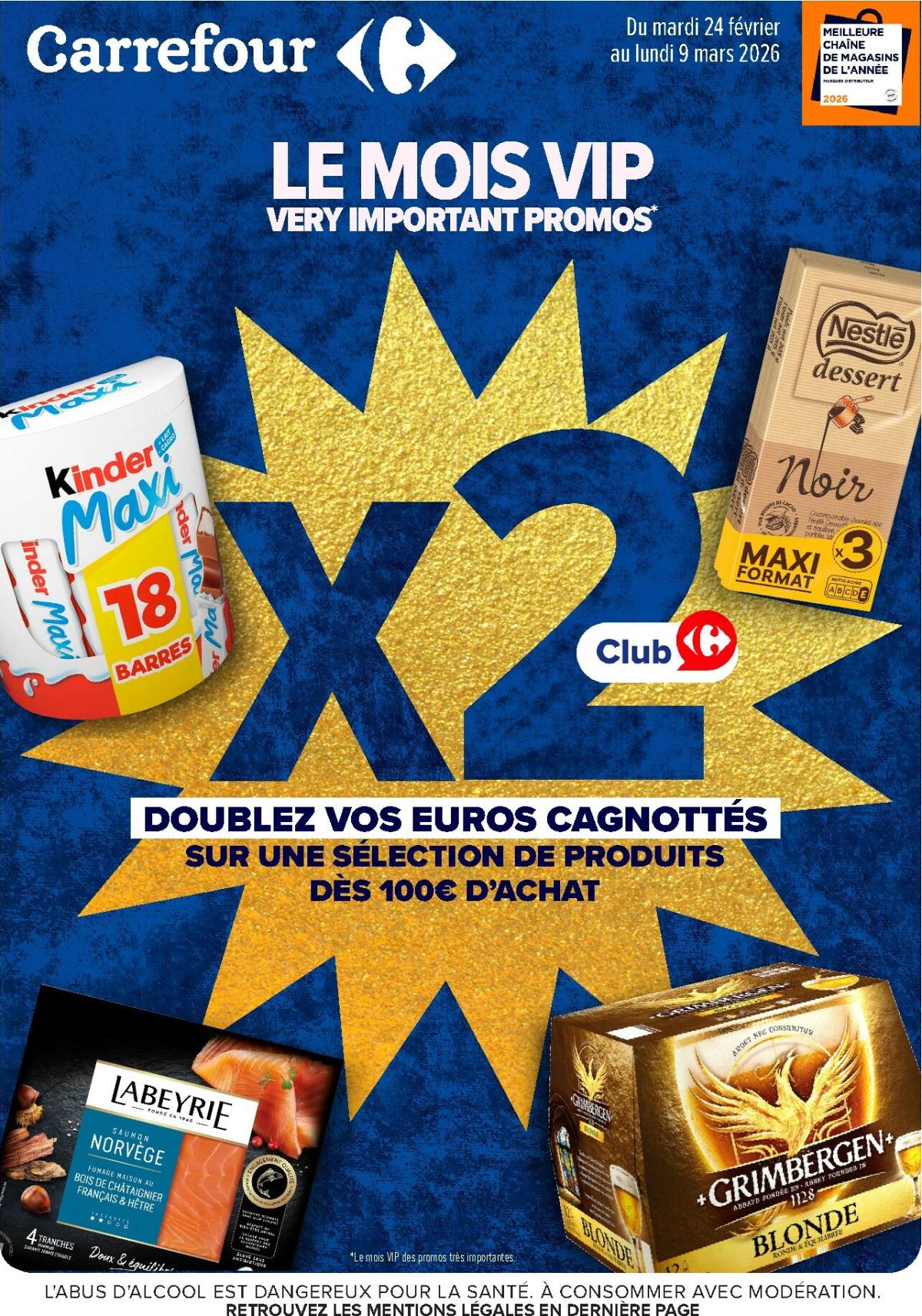 Catalogue Carrefour - Le Mois VIP valable du 24/02/2026 au 09/03/2026