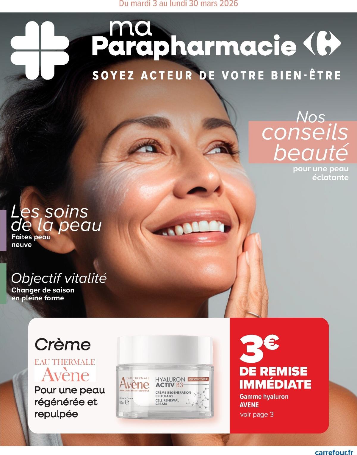 Catalogue Carrefour - Parapharmacie, Beauté, Santé & Bien-être valable du 03/03/2026 au 30/03/2026