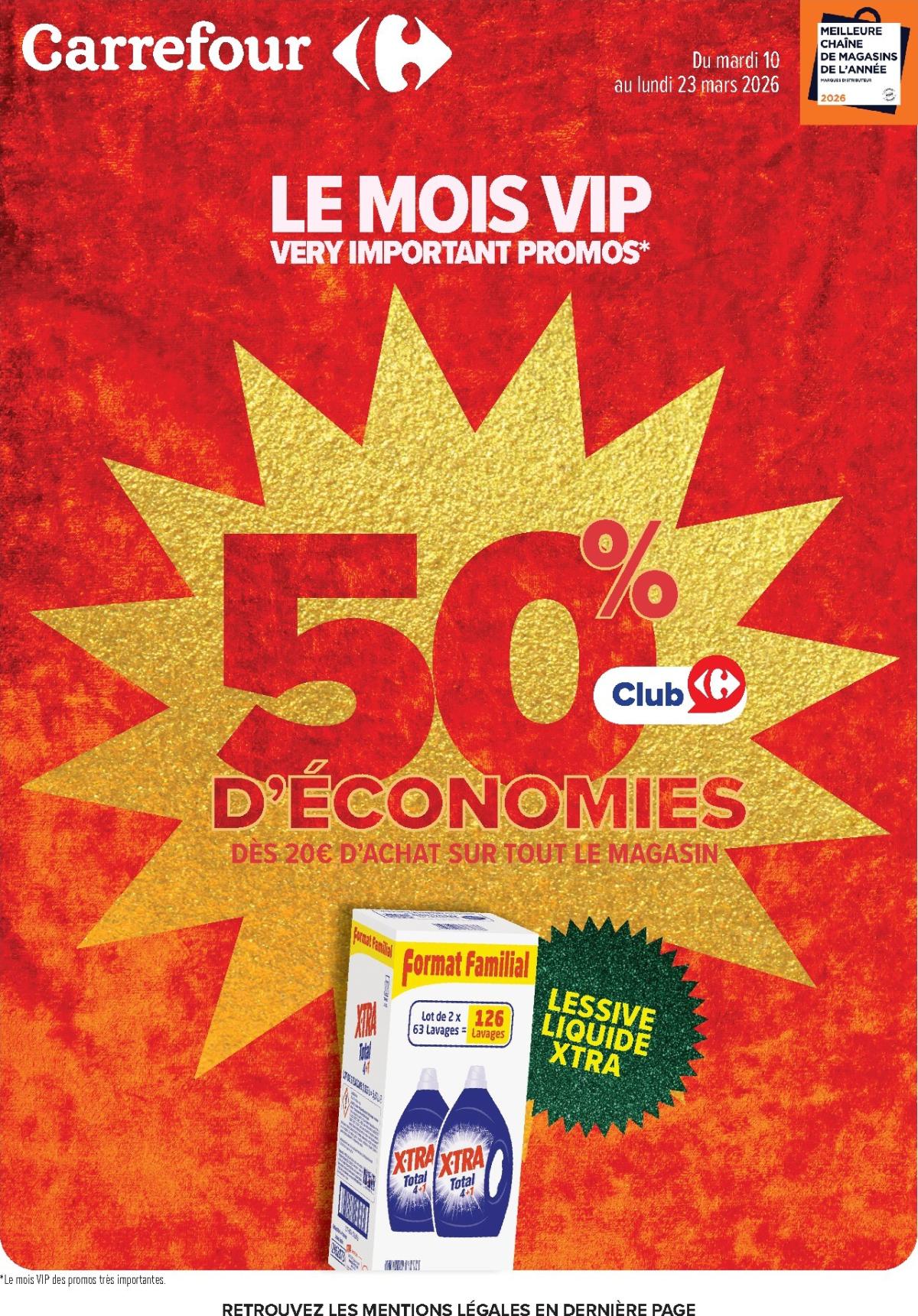 Catalogue Carrefour - Le Mois VIP valable du 10/03/2026 au 23/03/2026