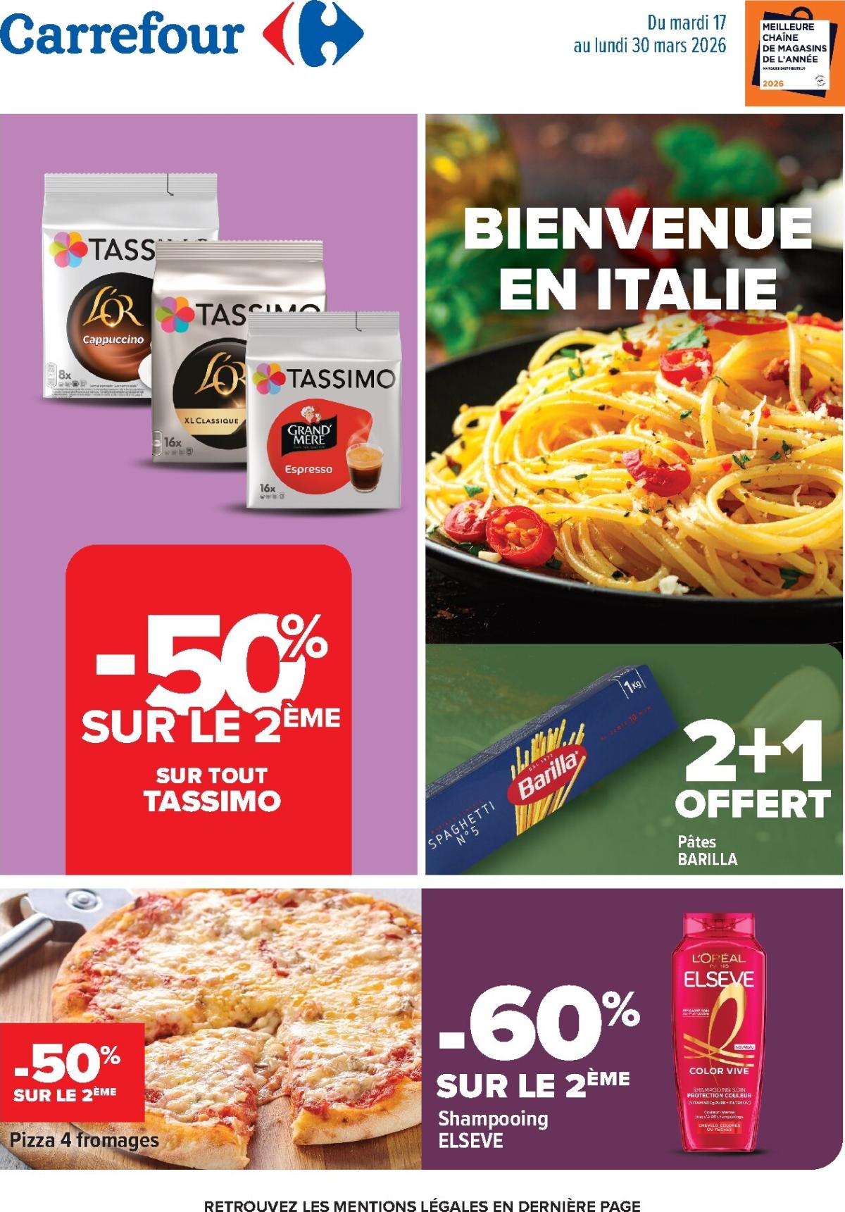 Catalogue Carrefour - Bienvenue en Italie valable du 17/03/2026 au 30/03/2026