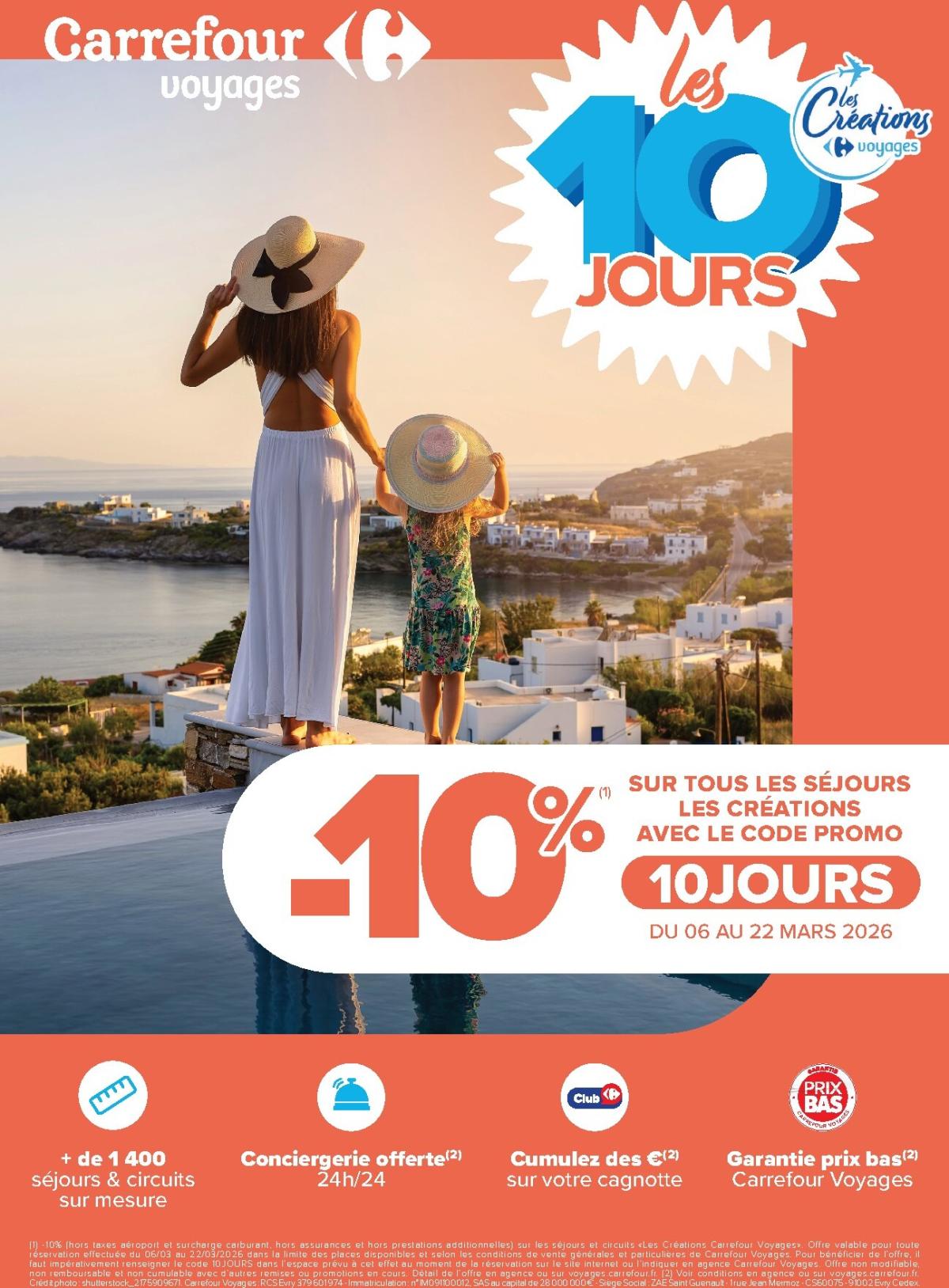 Catalogue Carrefour - Voyages valable du 06/03/2026 au 22/03/2026