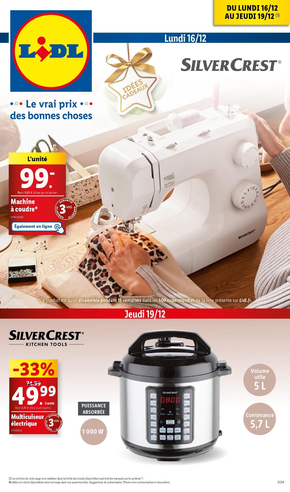 Catalogue Lidl valable dès 16/12 - 19/12