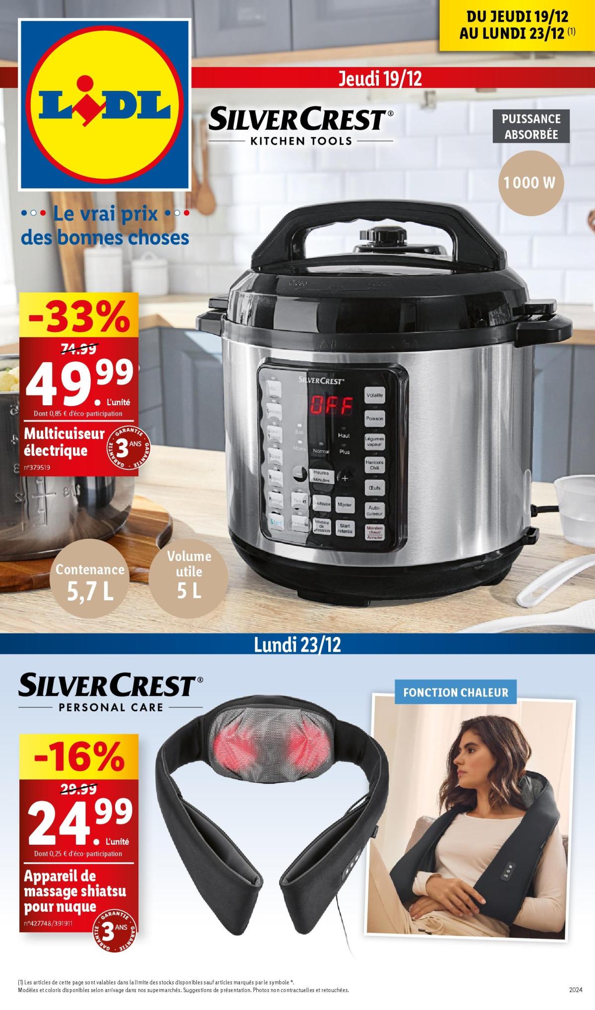 Catalogue Lidl valable dès 19/12 - 23/12