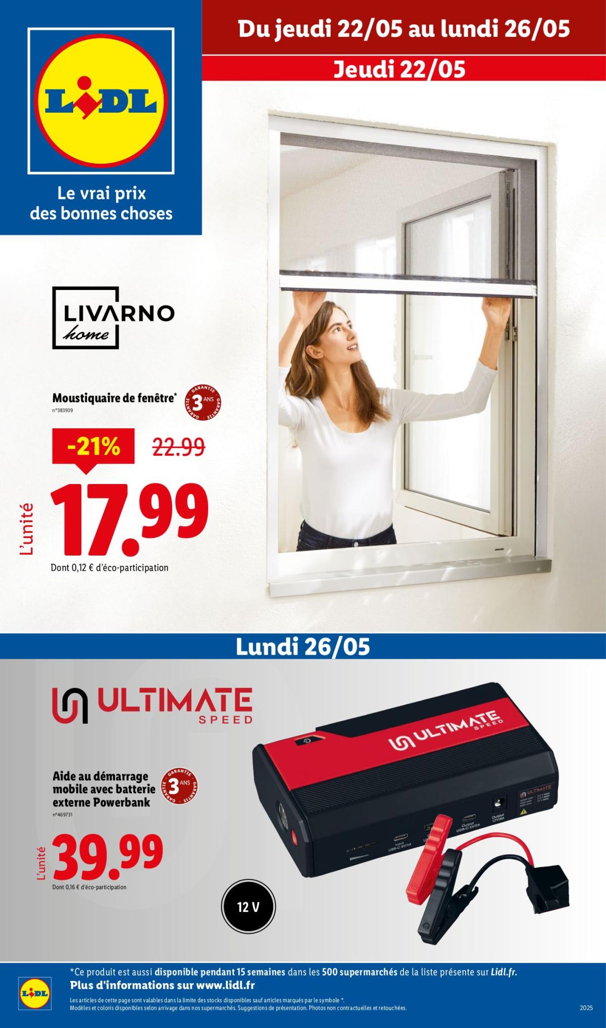 Catalogue Lidl - Les bonnes affaires de la semaine valable dès 22/05 - 26/05