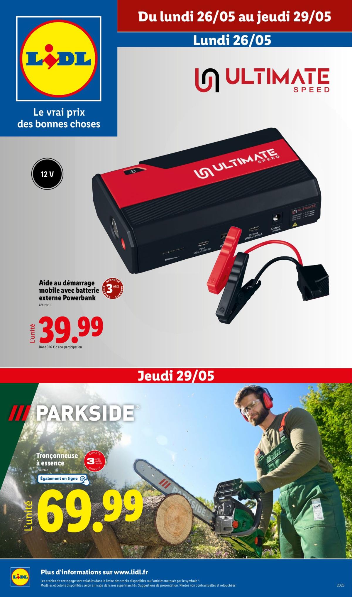 Catalogue Lidl - Les bonnes affaires de la semaine valable dès 26/05 - 29/05