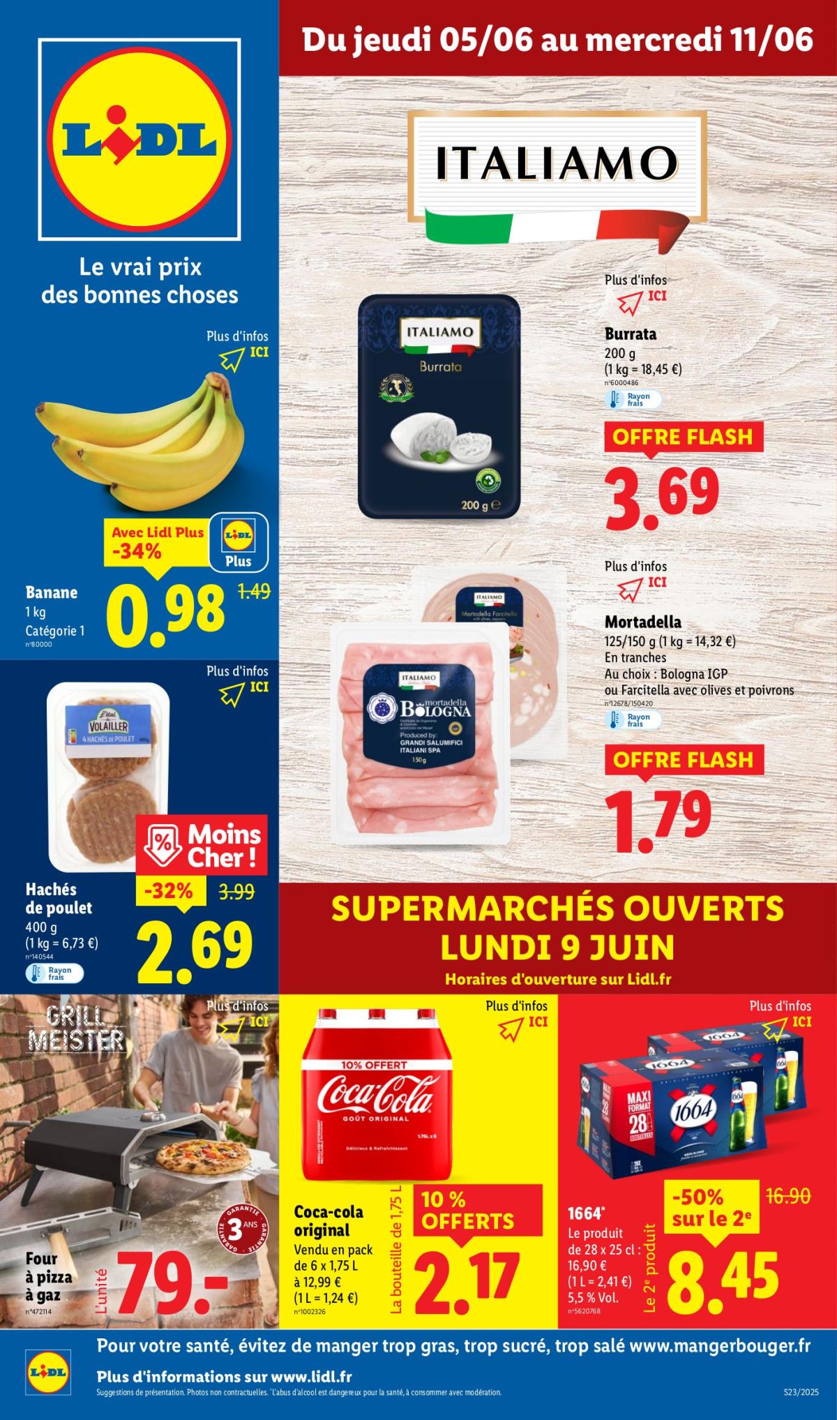 Catalogue Lidl - Les promos de la semaine valable dès 05/06 - 11/06