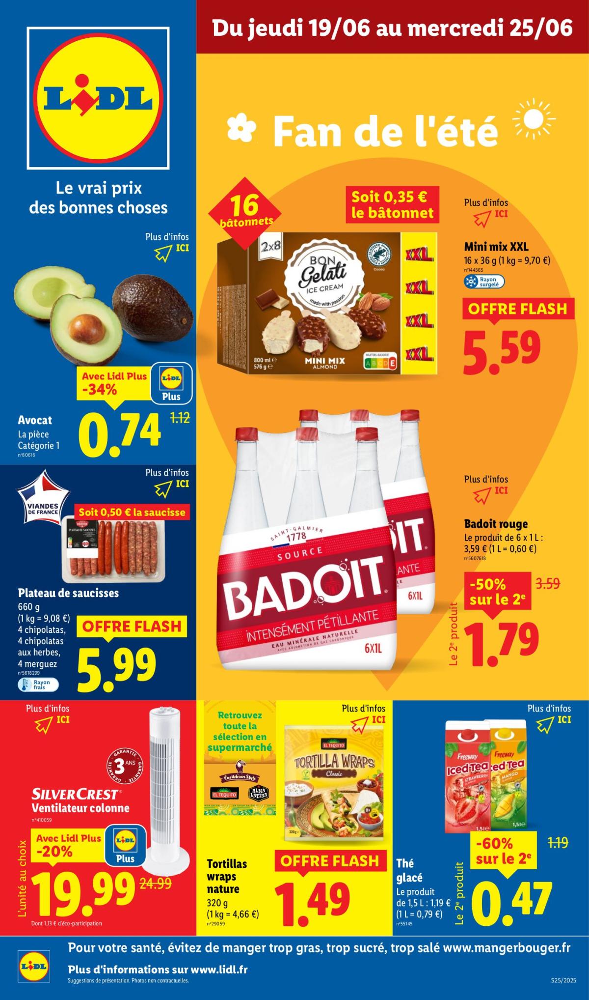 Catalogue Lidl valable du 19/06 au 25/06