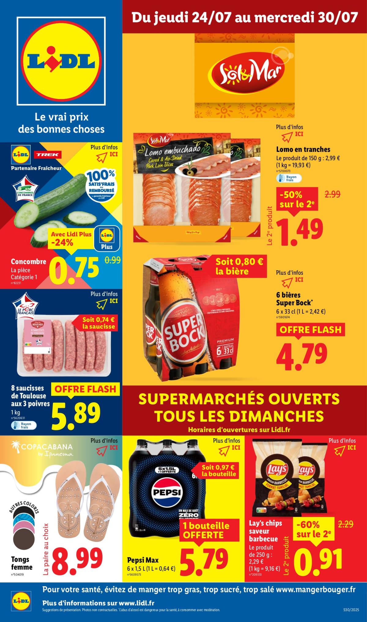 Catalogue Lidl valable du 24/07 au 30/07