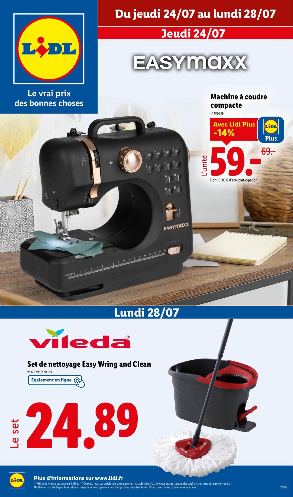Catalogue Lidl - Les bonnes affaires de la semaine valable du 24/07 au 28/07
