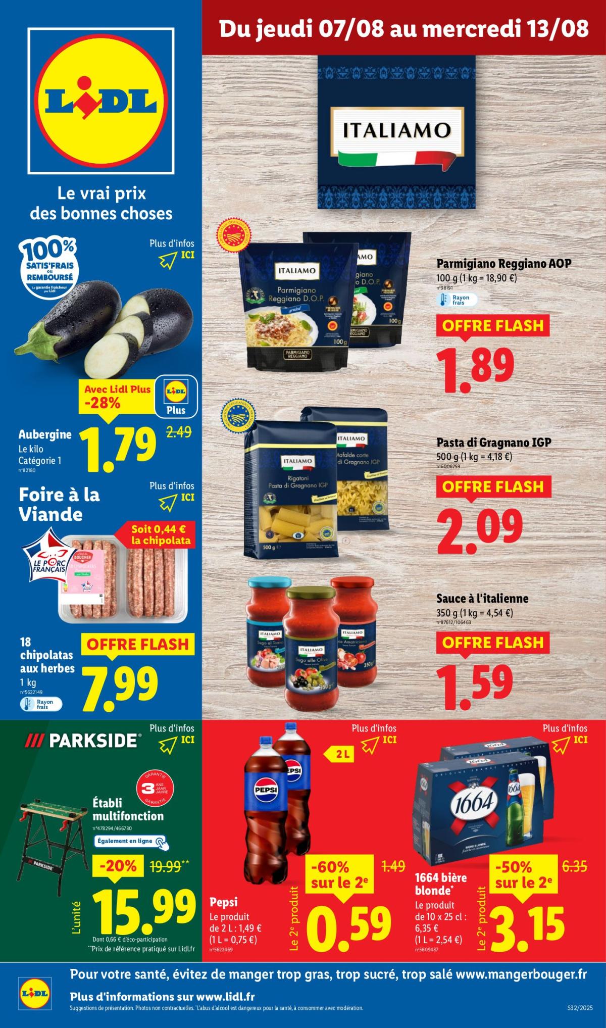 Catalogue Lidl valable du 07/08 au 13/08