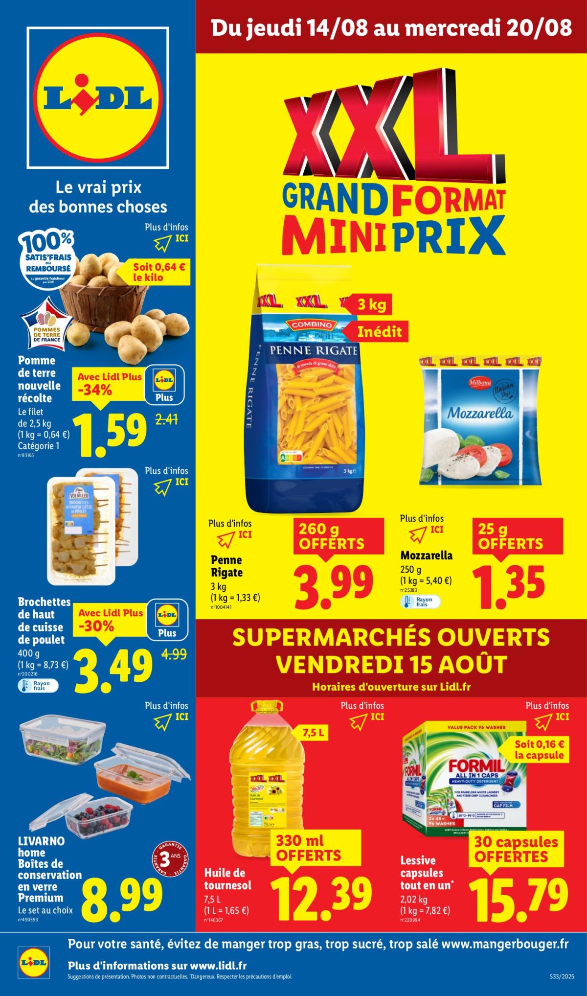 Catalogue Lidl valable du 14/08 au 20/08
