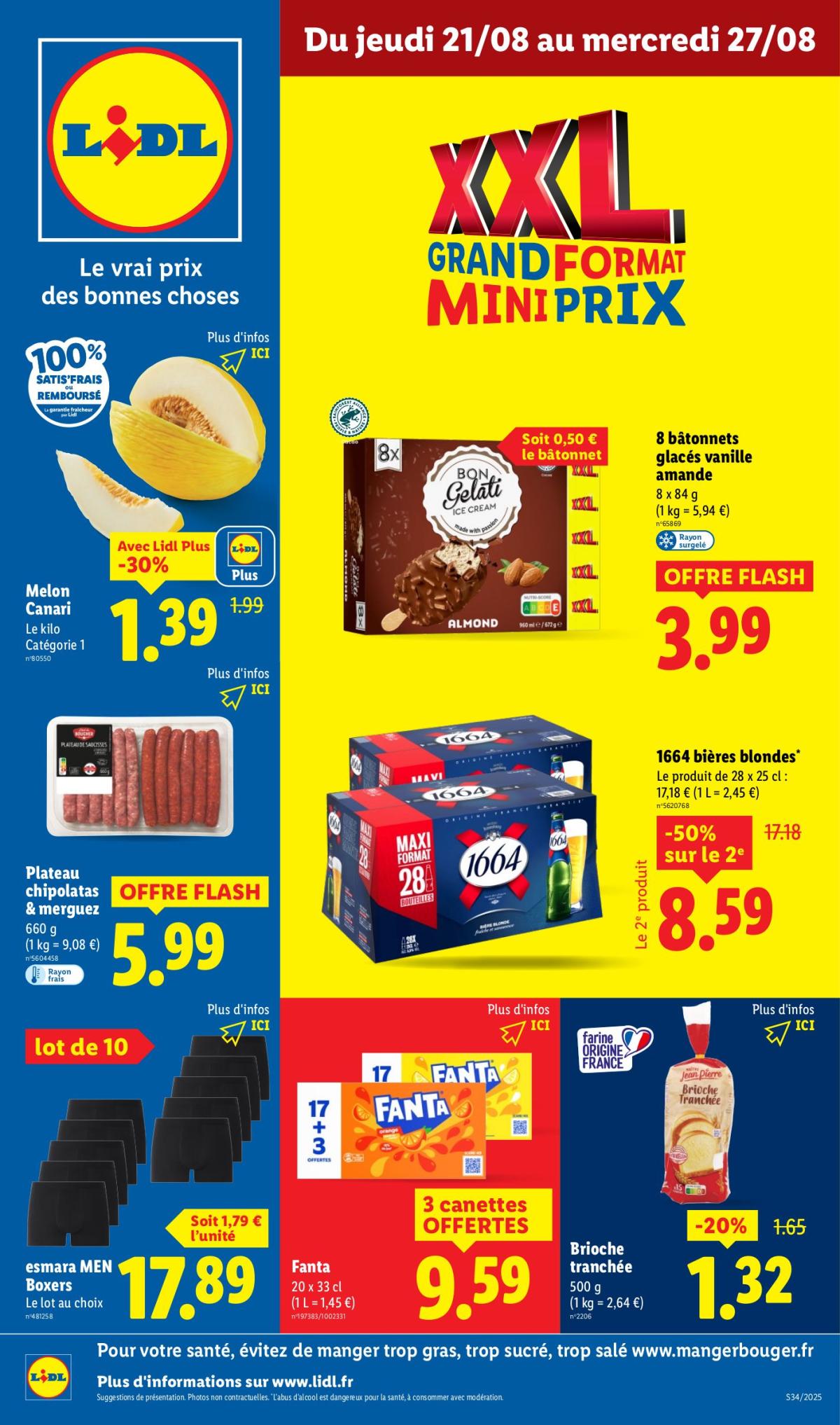 Catalogue Lidl valable du 21/08 au 27/08