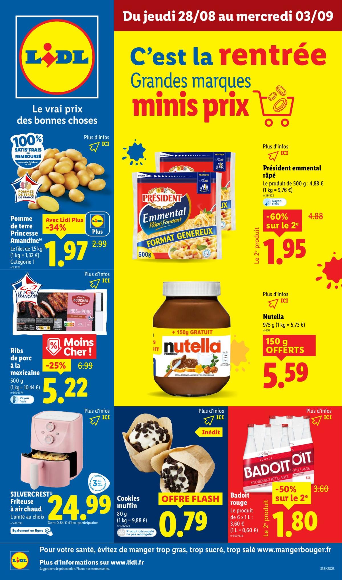Catalogue Lidl valable du 28/08 au 03/09